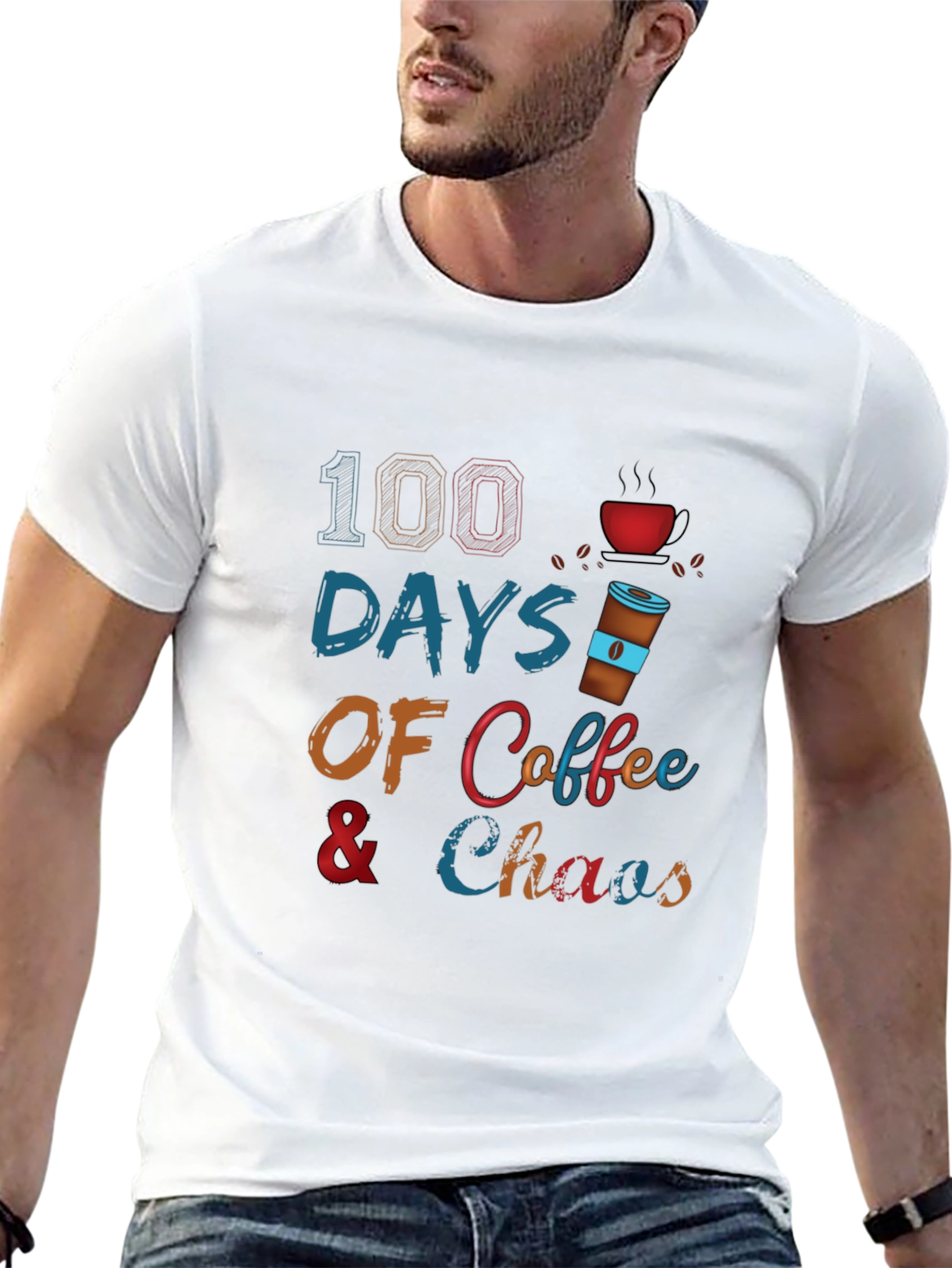 100 Days Coffee & Chaos T-Shirt