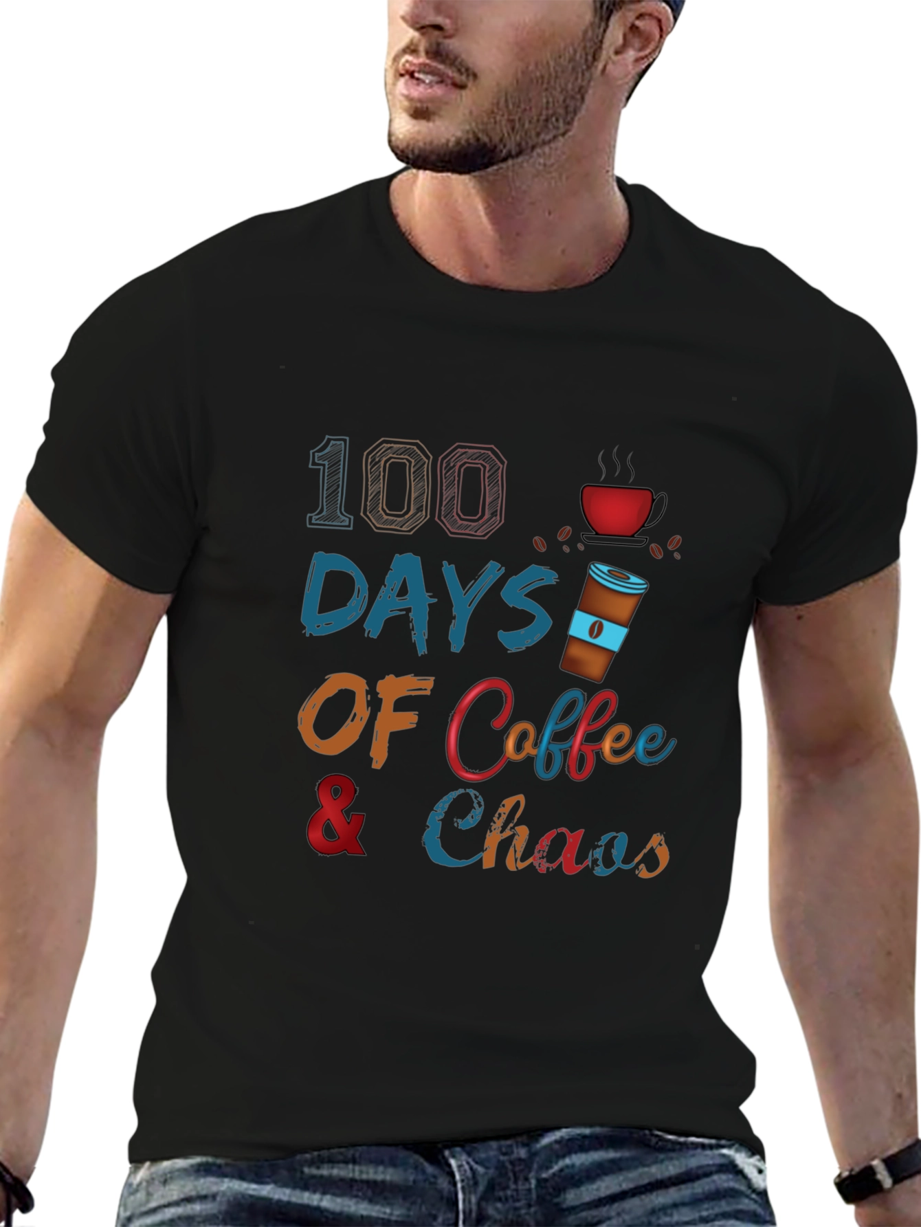 100 Days Coffee & Chaos T-Shirt