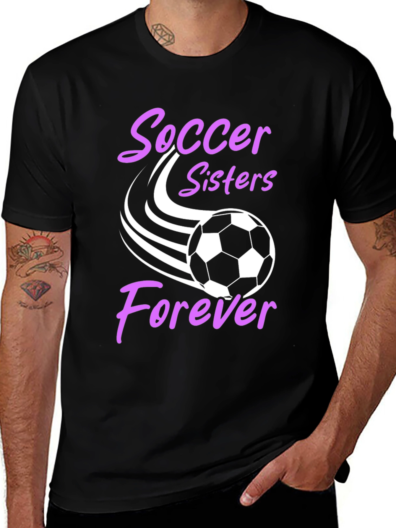 Soccer Sisters Forever Graphic T-Shirt