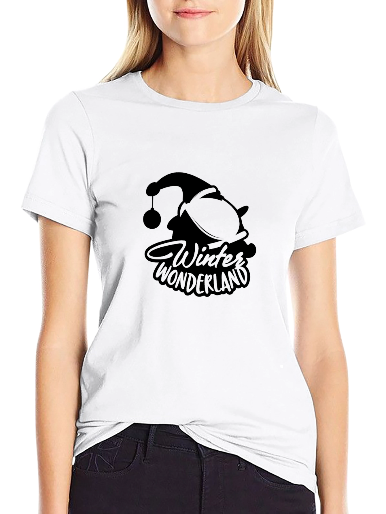 Winter Wonderland Graphic Tee - Black