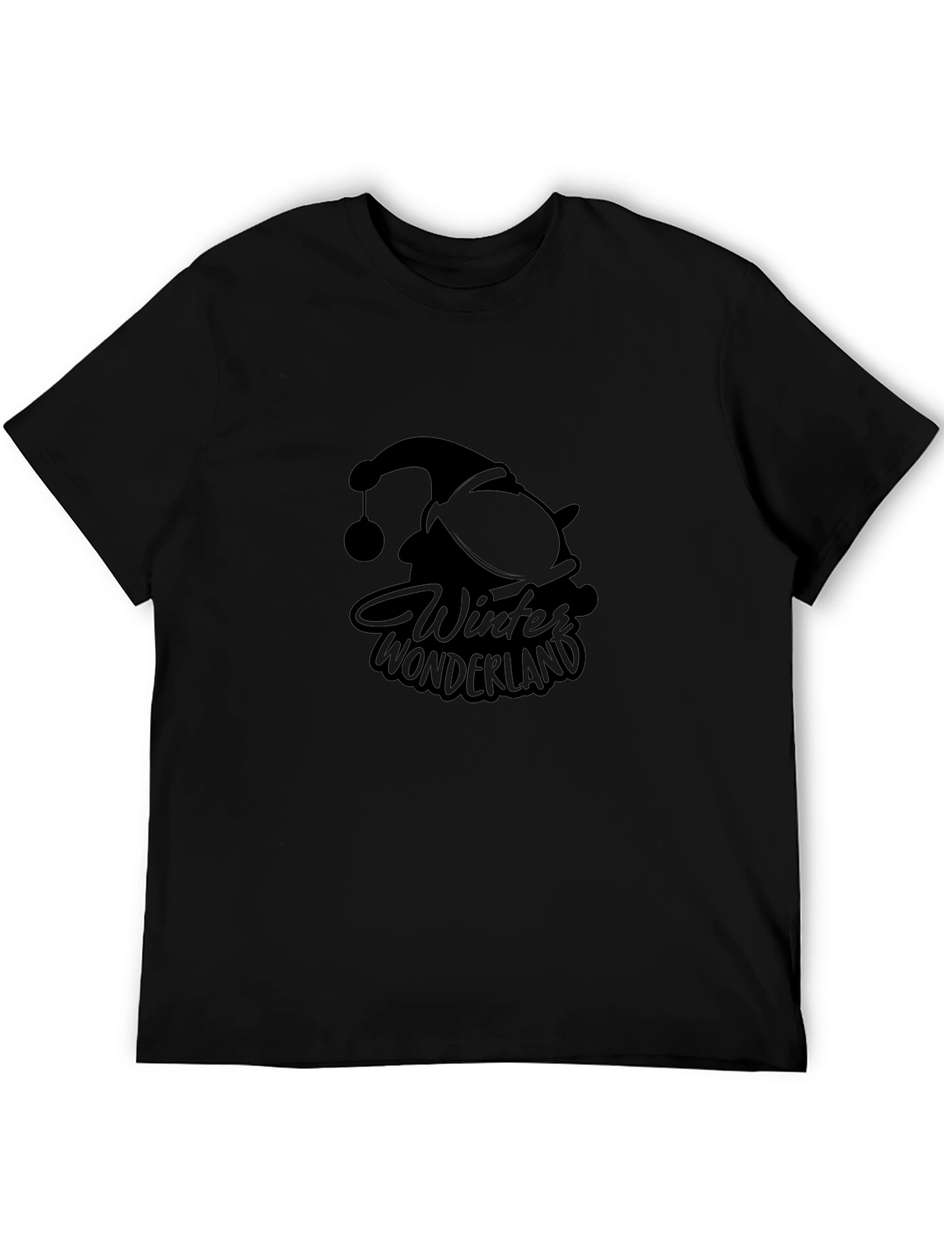 Winter Wonderland Graphic Tee - Black