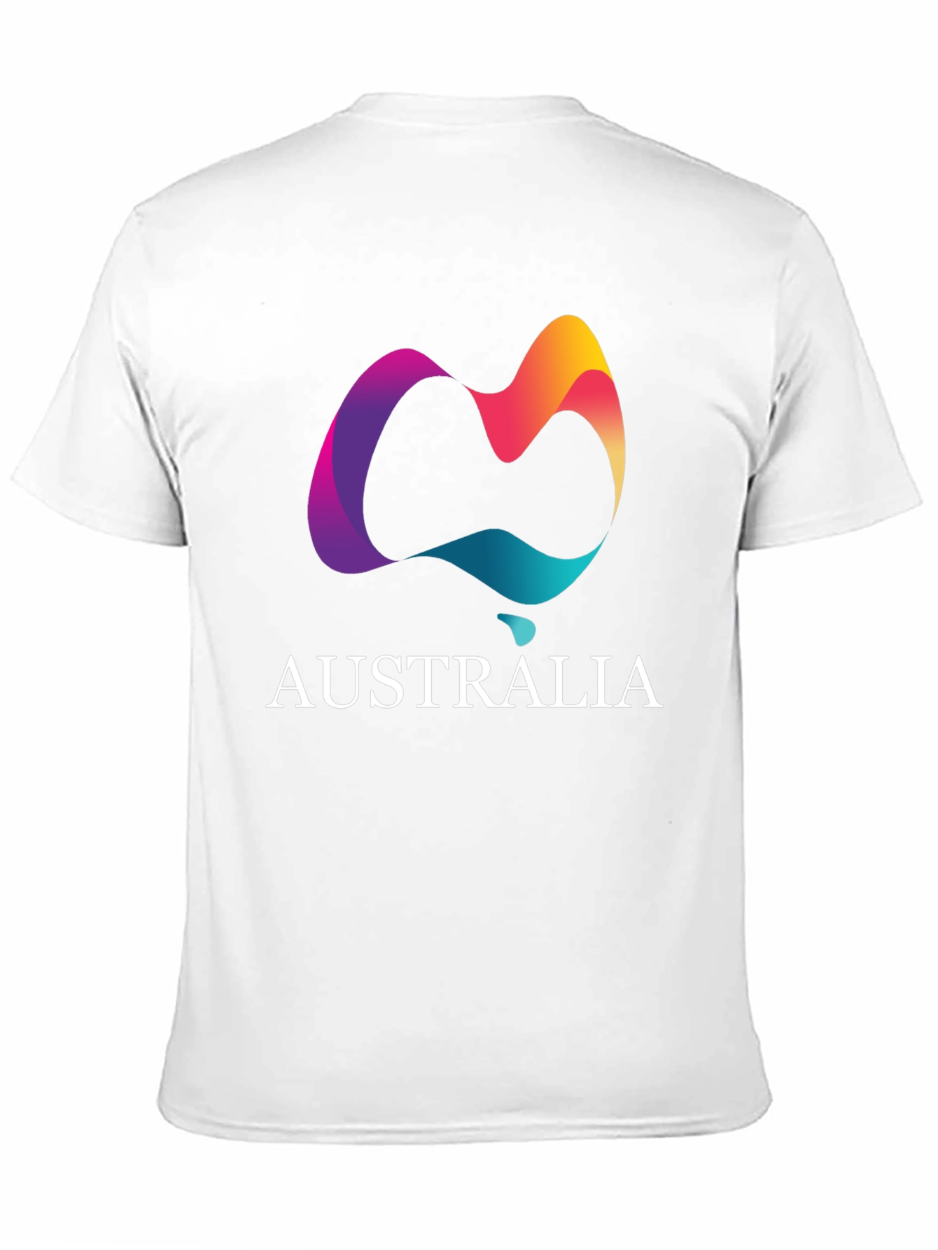 Australia Graphic Print Black T-Shirt
