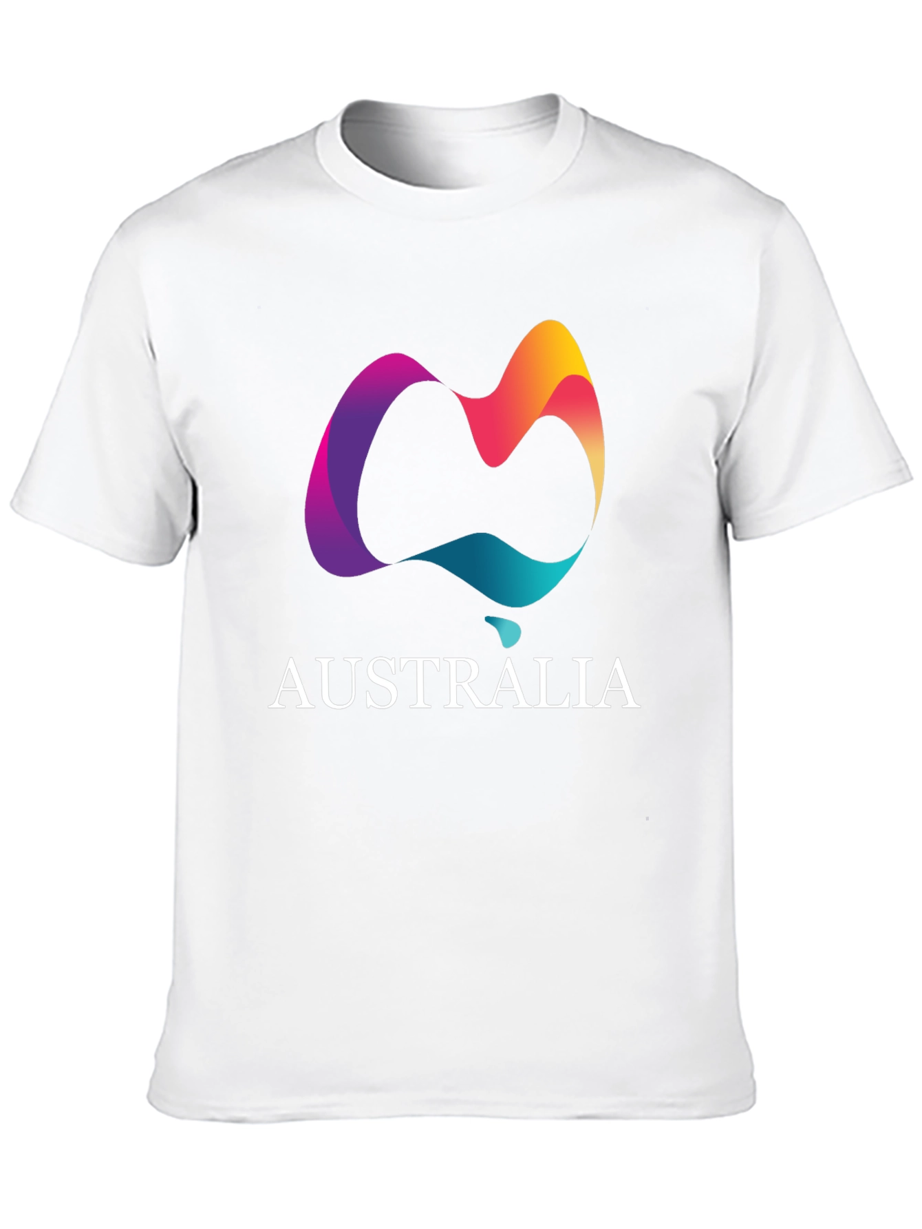 Australia Graphic Print Black T-Shirt