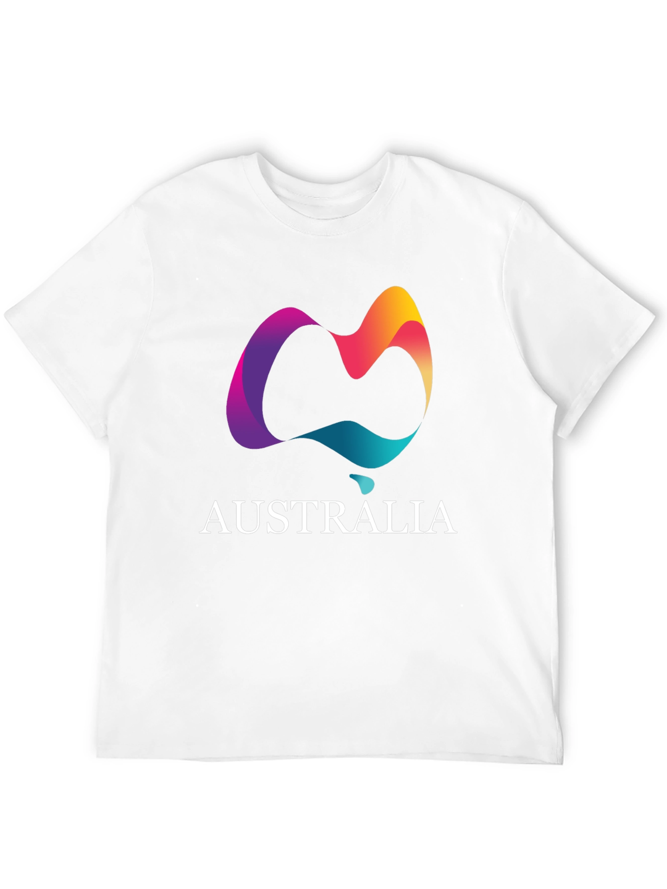 Australia Graphic Print Black T-Shirt