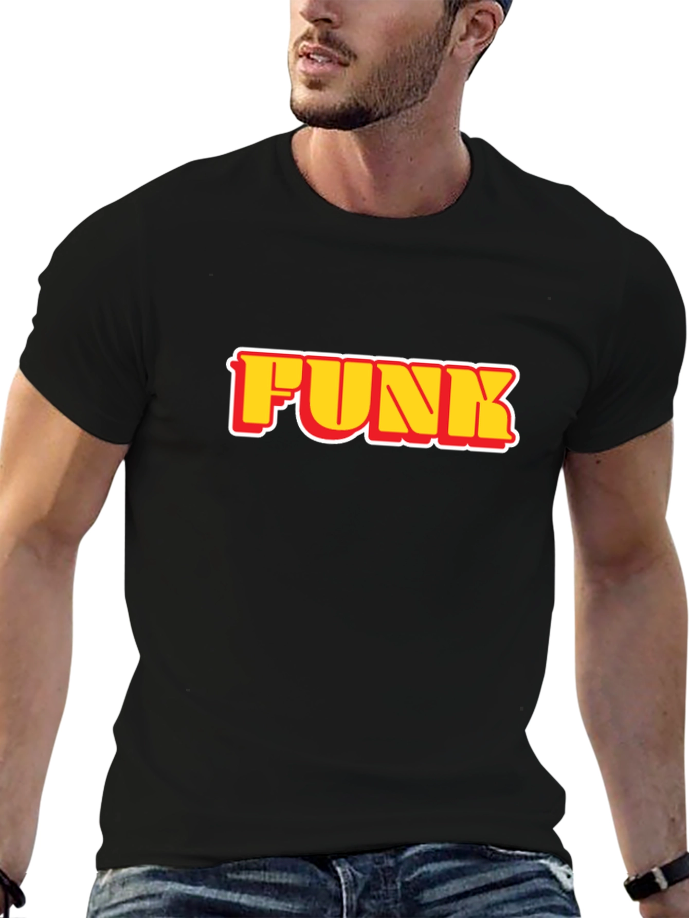 Funk Graphic Black T-Shirt - Retro Style