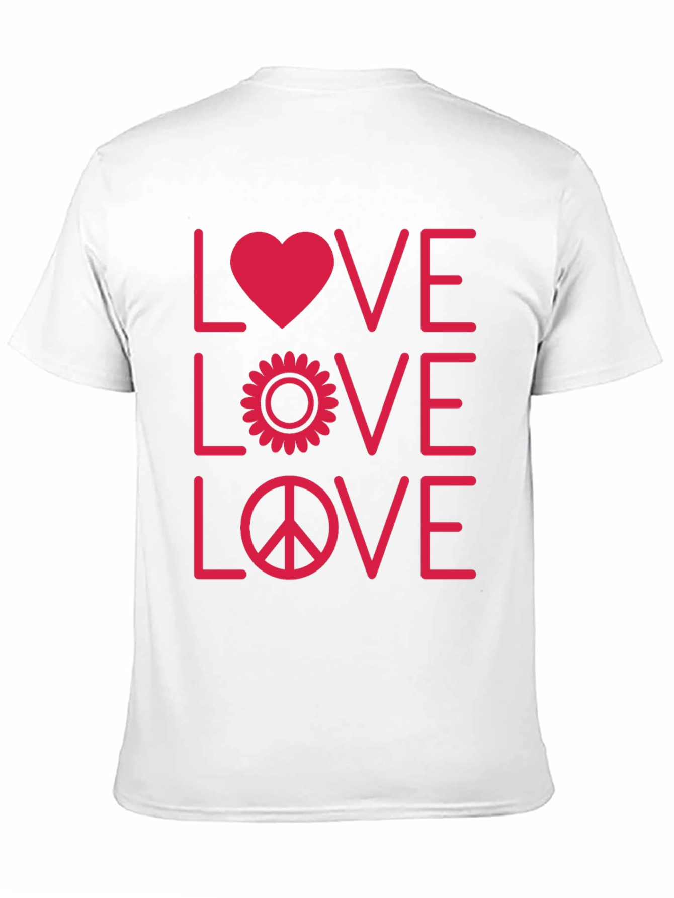 Love Peace Graphic Tee - Black Unisex T-Shirt