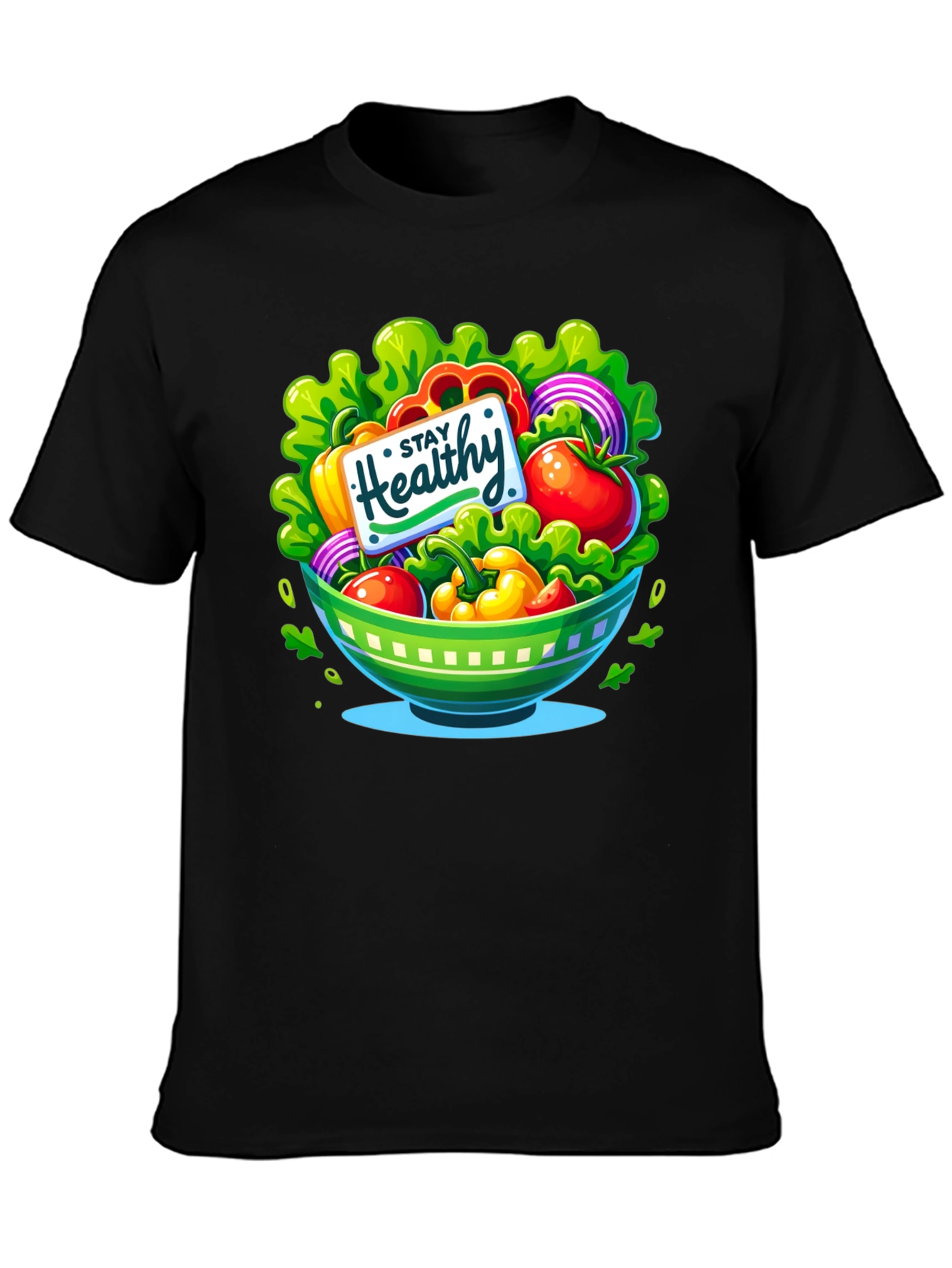Stay Healthy Salad Bowl Graphic Tee