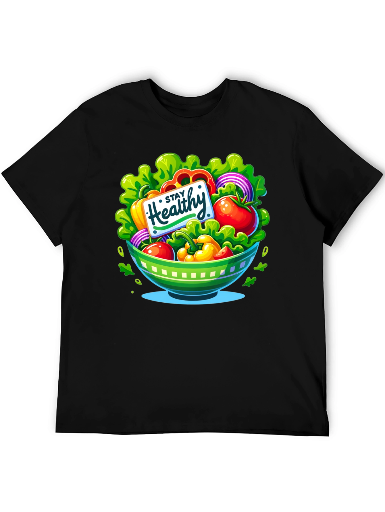 Stay Healthy Salad Bowl Graphic Tee