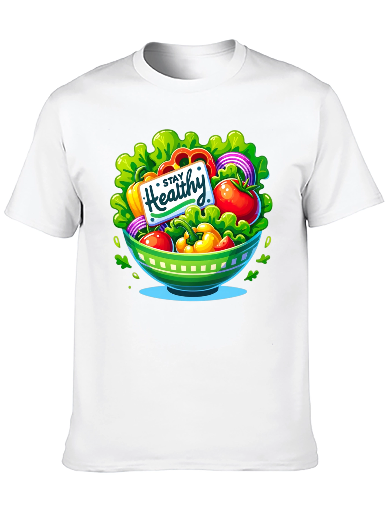 Stay Healthy Salad Bowl Graphic Tee