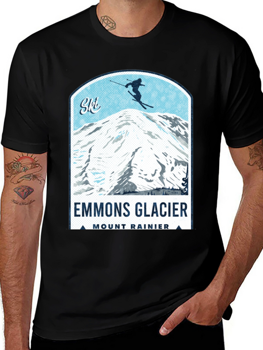 Emmons Glacier Mount Rainier Ski T-Shirt