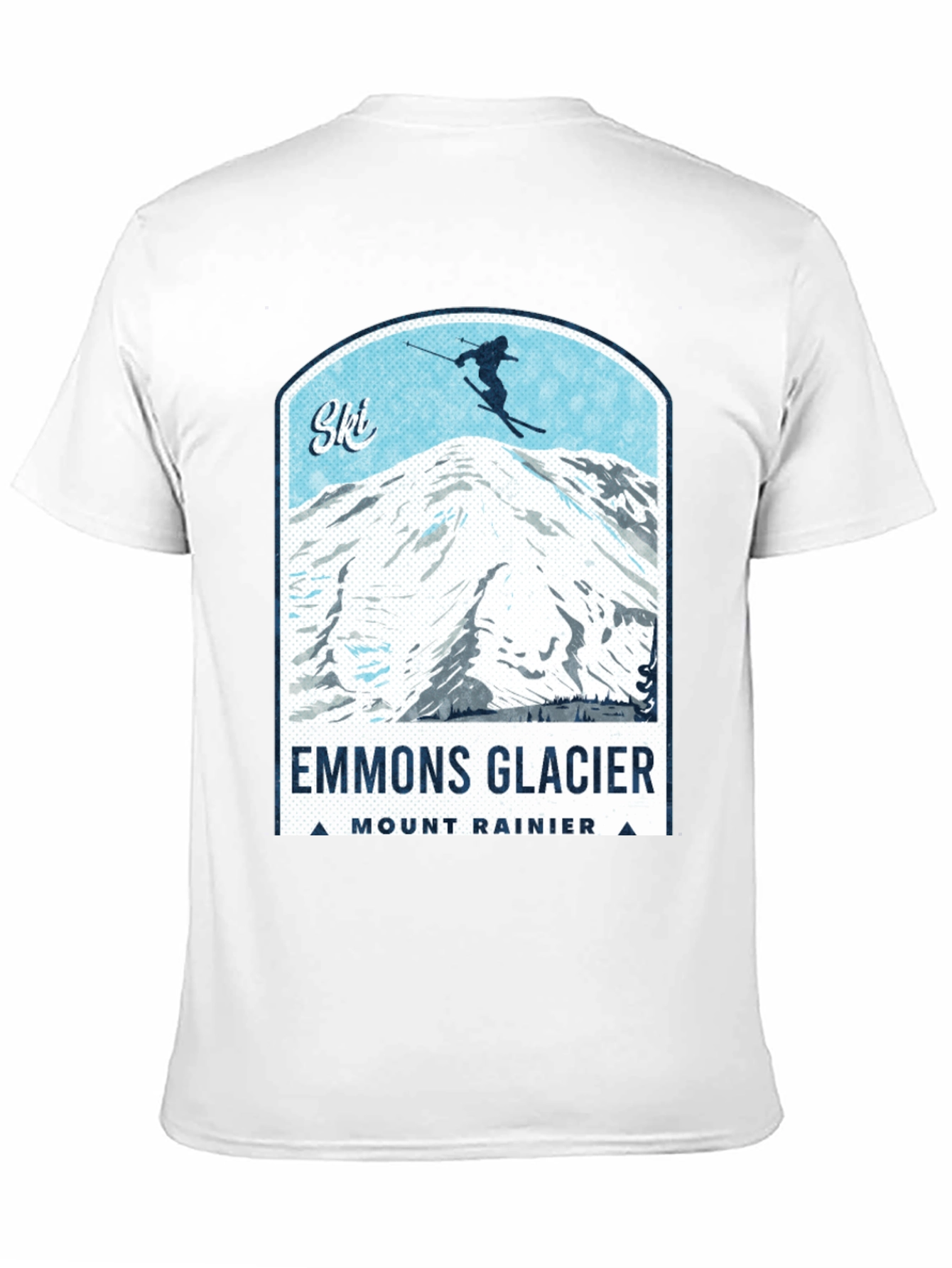Emmons Glacier Mount Rainier Ski T-Shirt