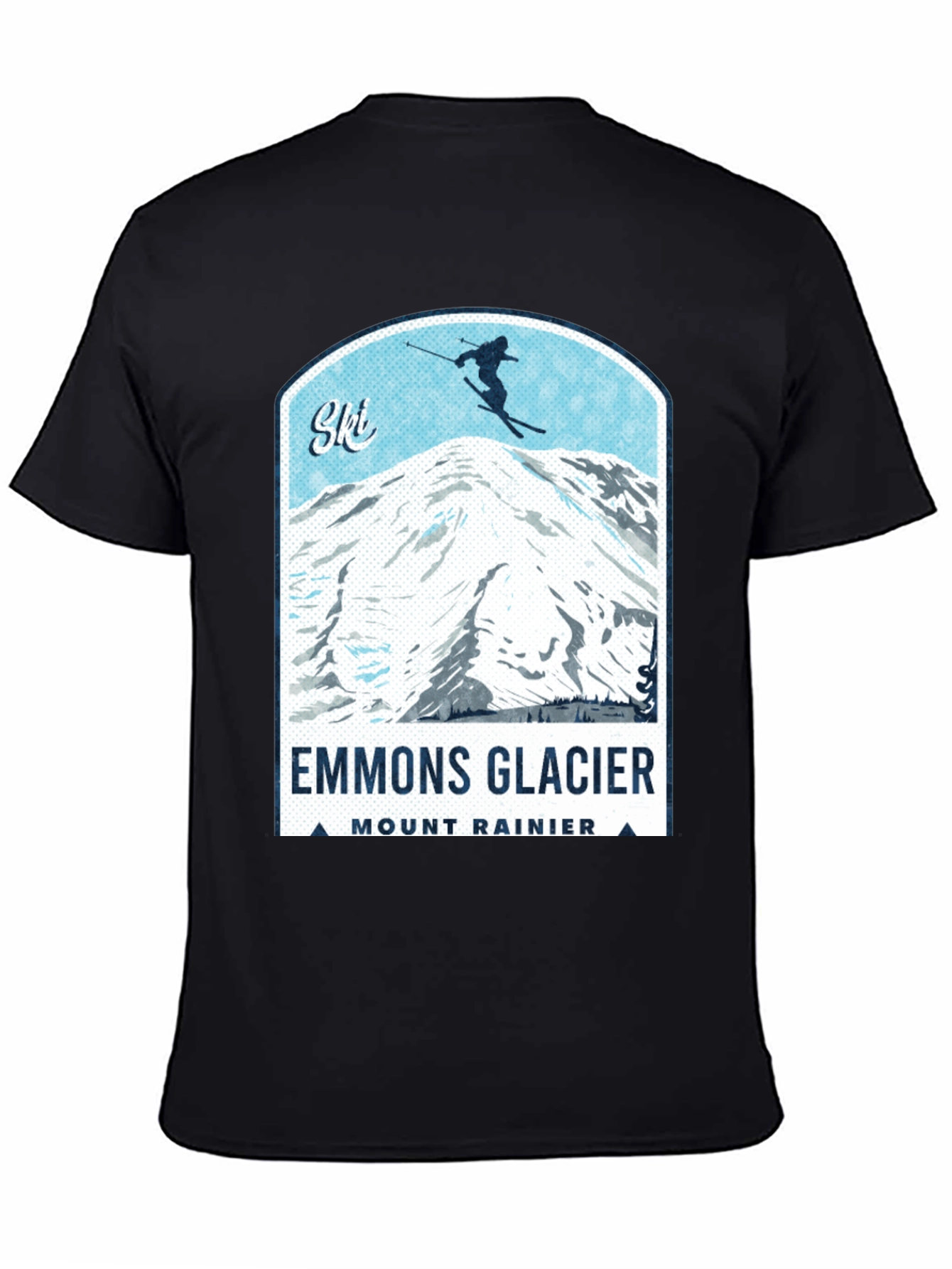 Emmons Glacier Mount Rainier Ski T-Shirt