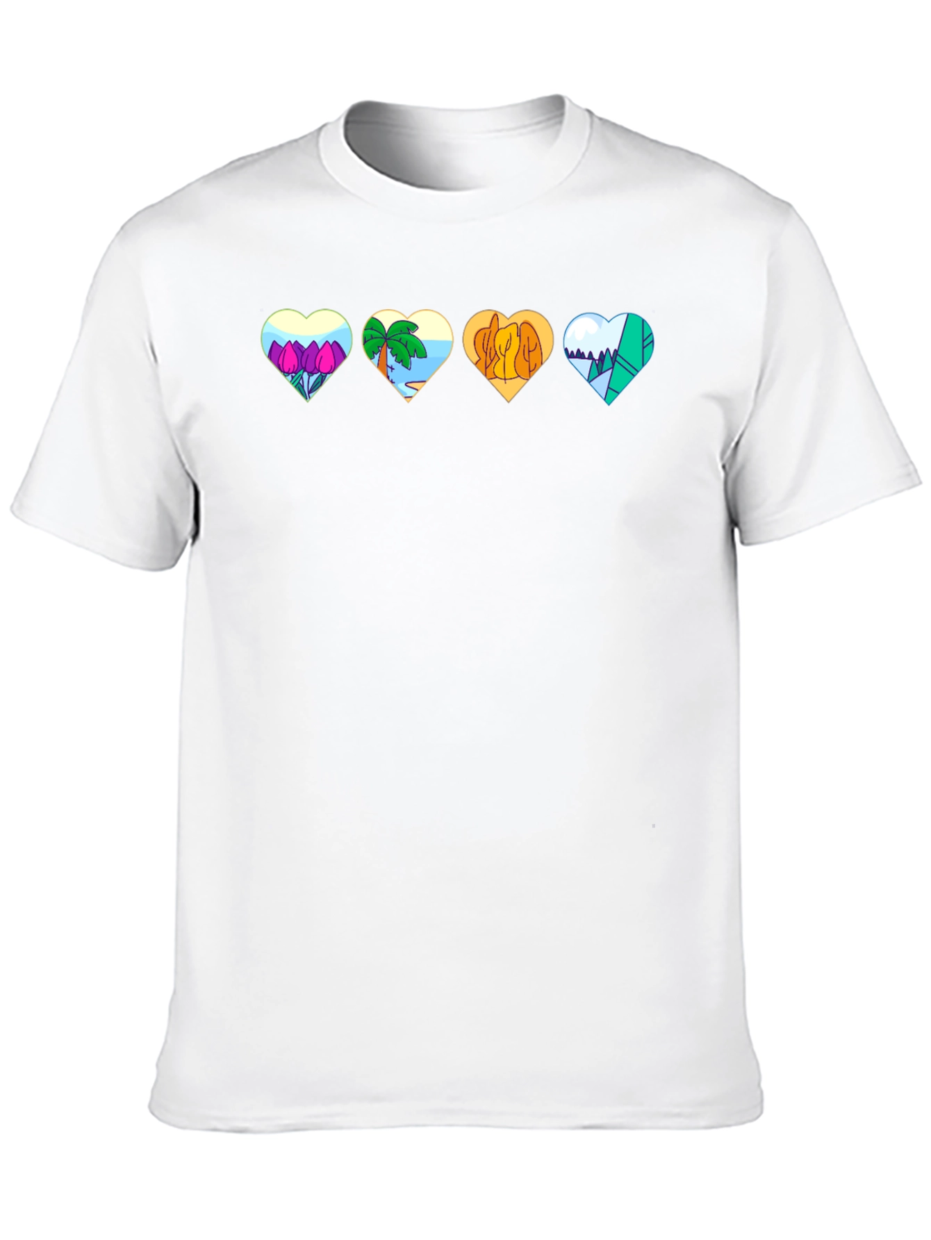 Nature Hearts Graphic T-Shirt - Unisex