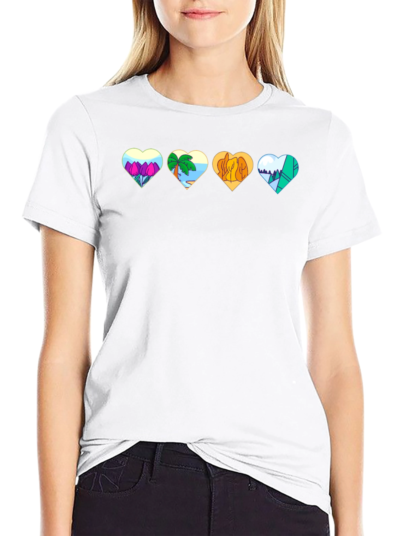 Nature Hearts Graphic T-Shirt - Unisex