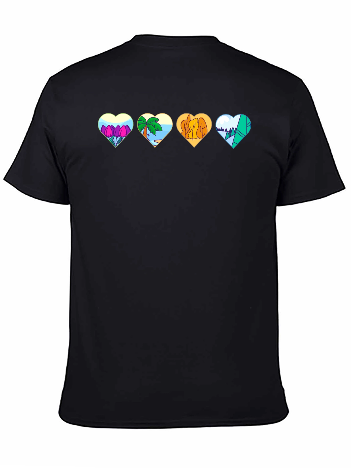 Nature Hearts Graphic T-Shirt - Unisex