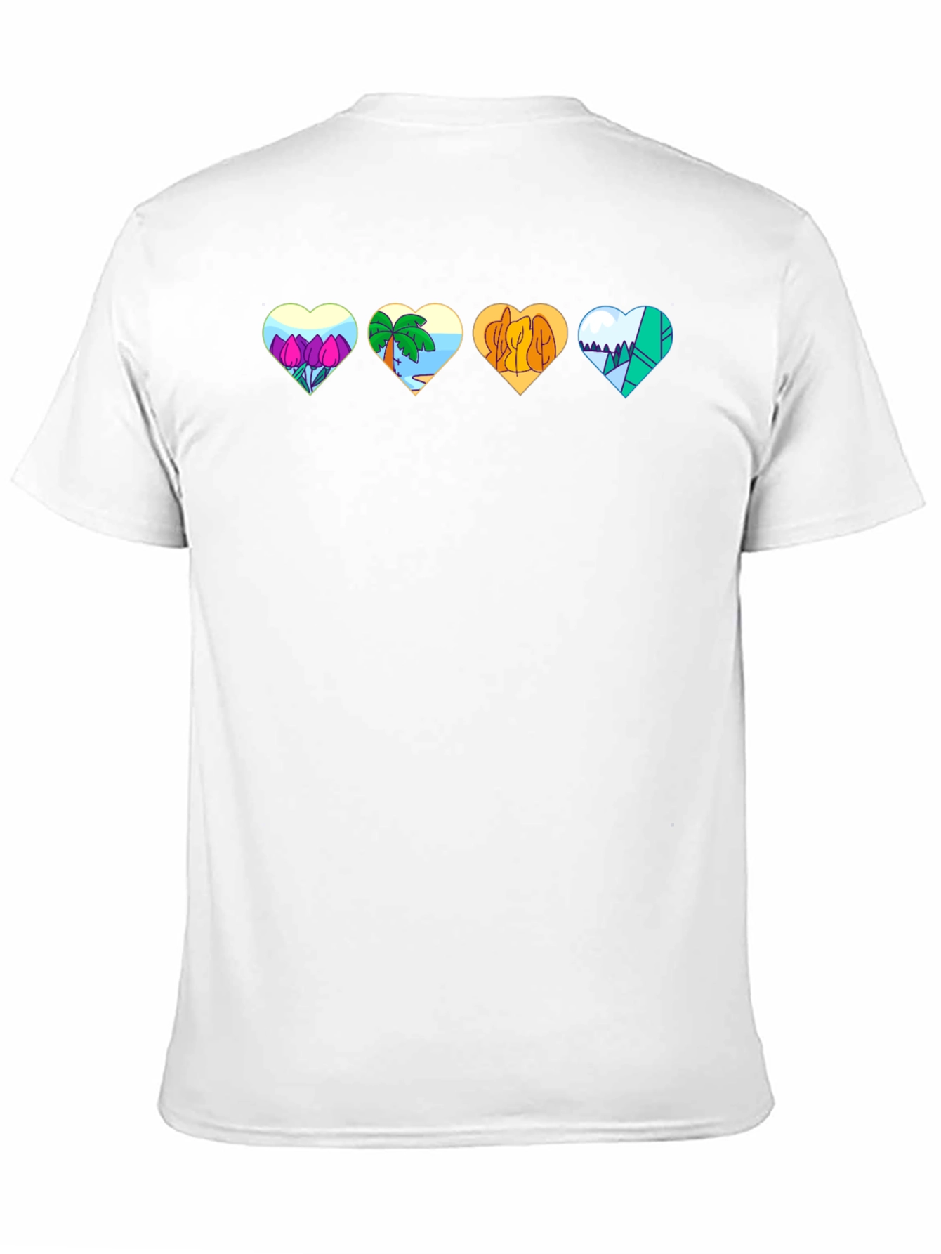 Nature Hearts Graphic T-Shirt - Unisex