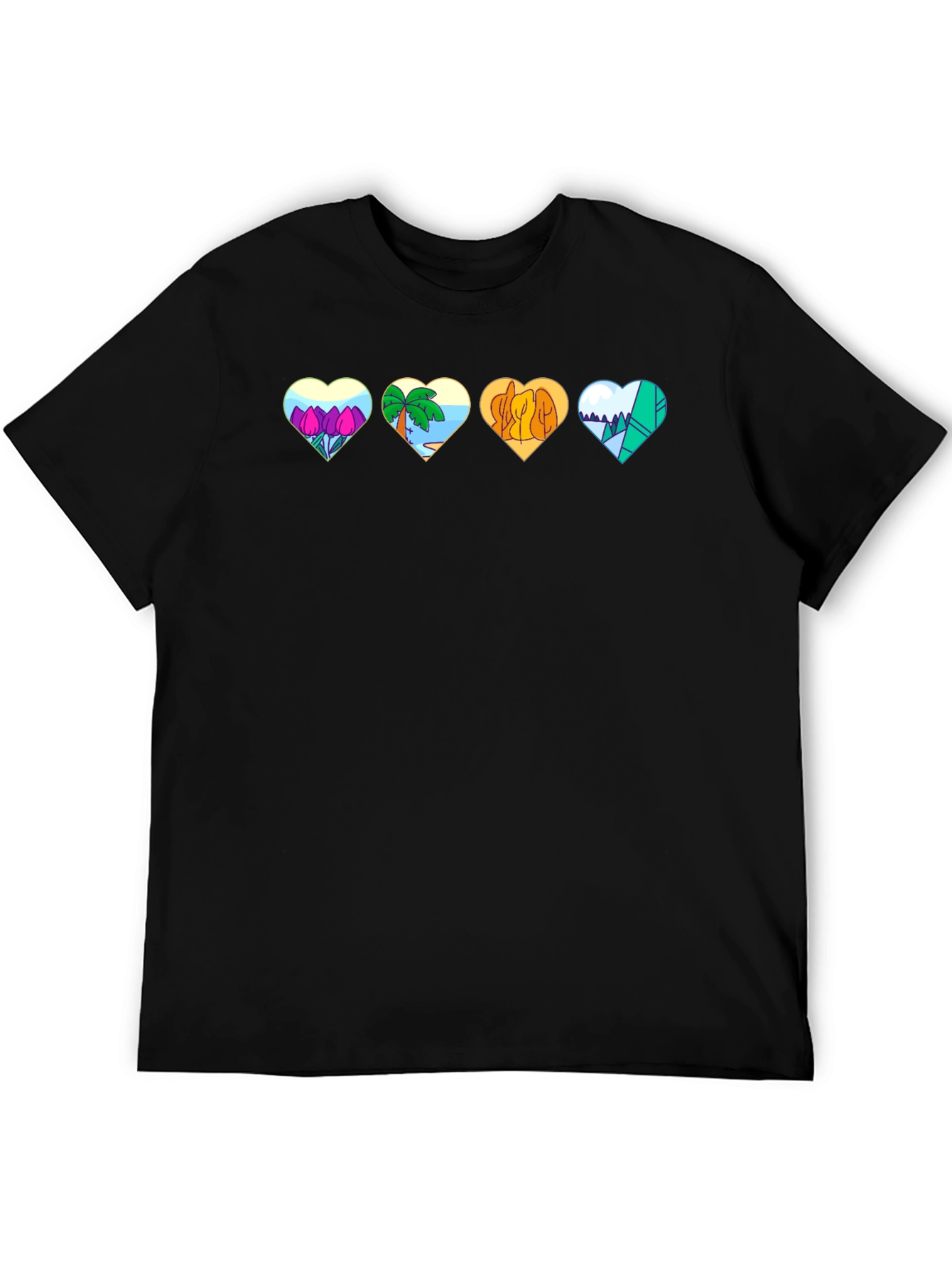Nature Hearts Graphic T-Shirt - Unisex