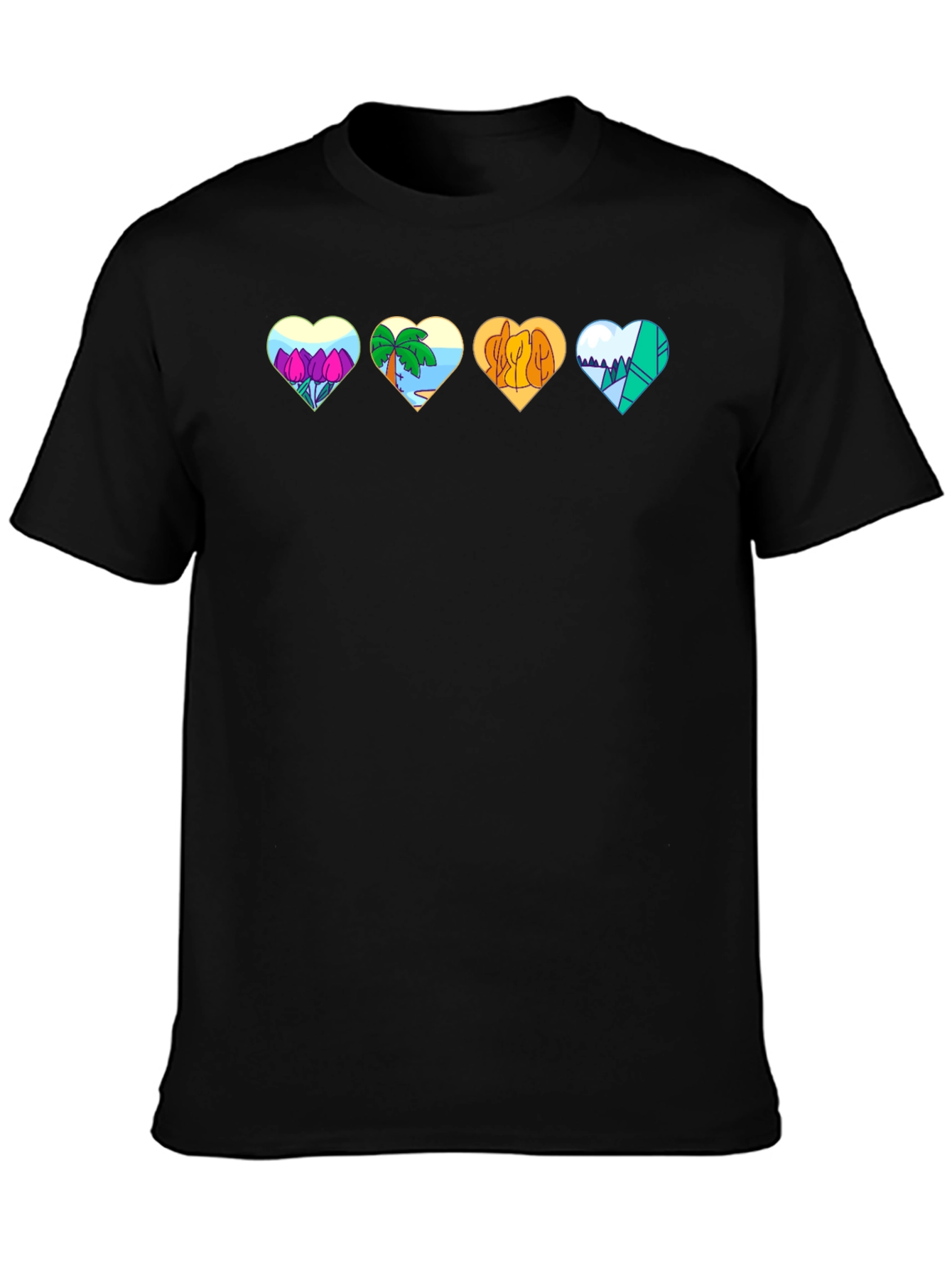 Nature Hearts Graphic T-Shirt - Unisex