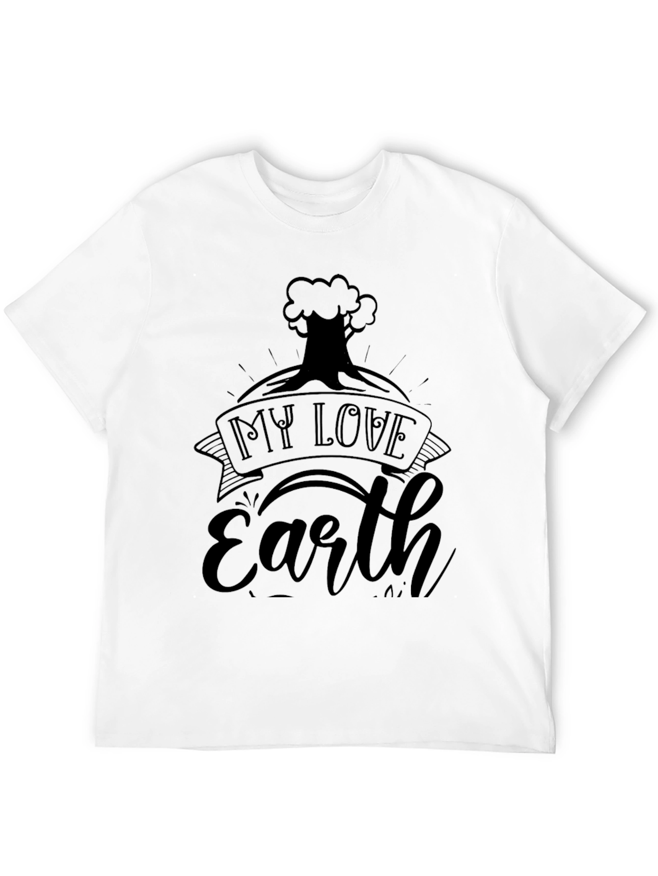 My Love Earth Black T-Shirt