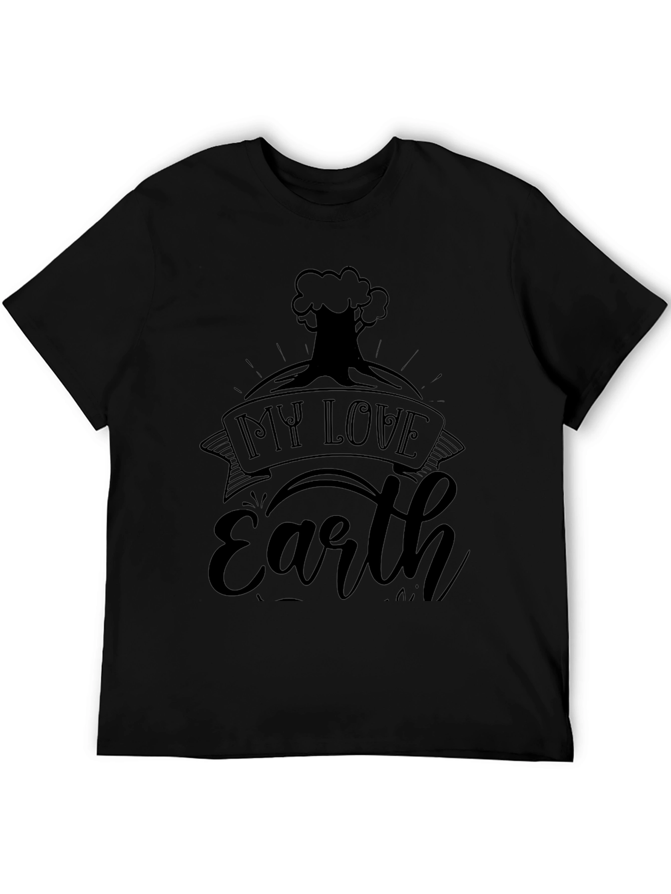 My Love Earth Black T-Shirt