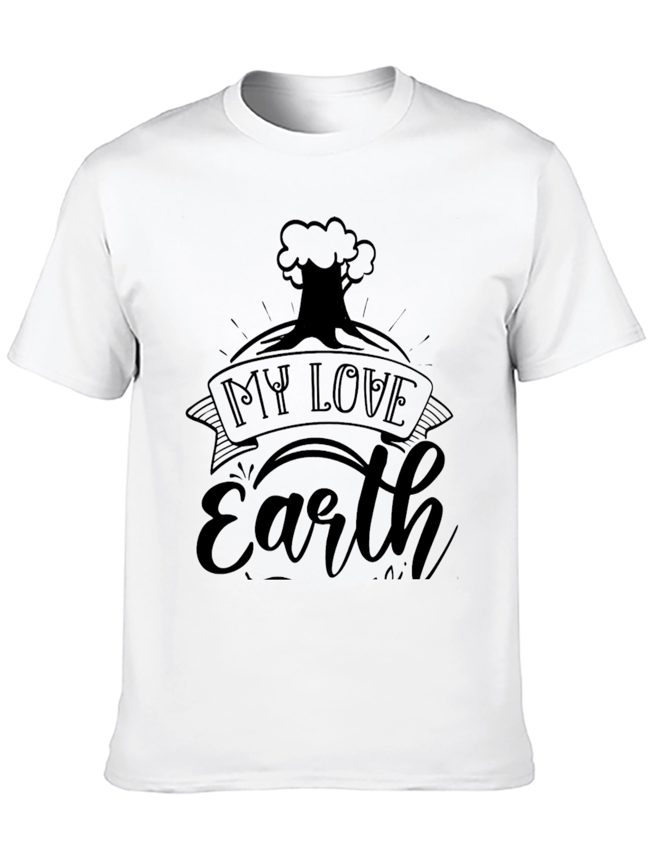 My Love Earth Black T-Shirt