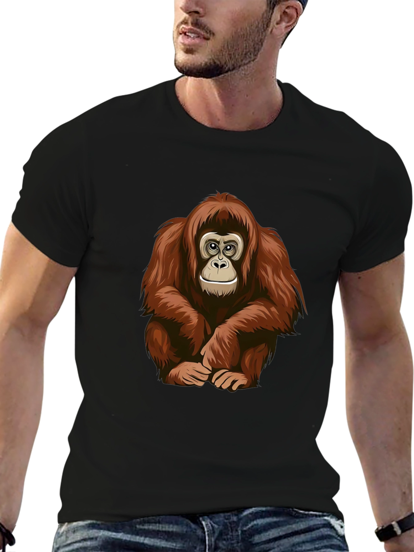 Orangutan Graphic T-Shirt - Cool Ape Design Tee