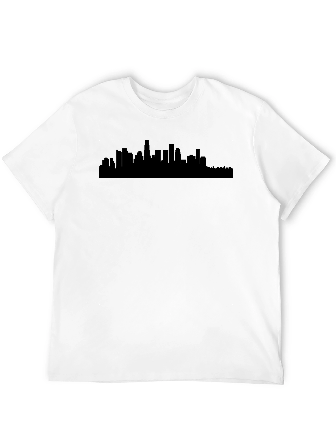 LA Skyline Graphic Tee - Modern Black T-Shirt