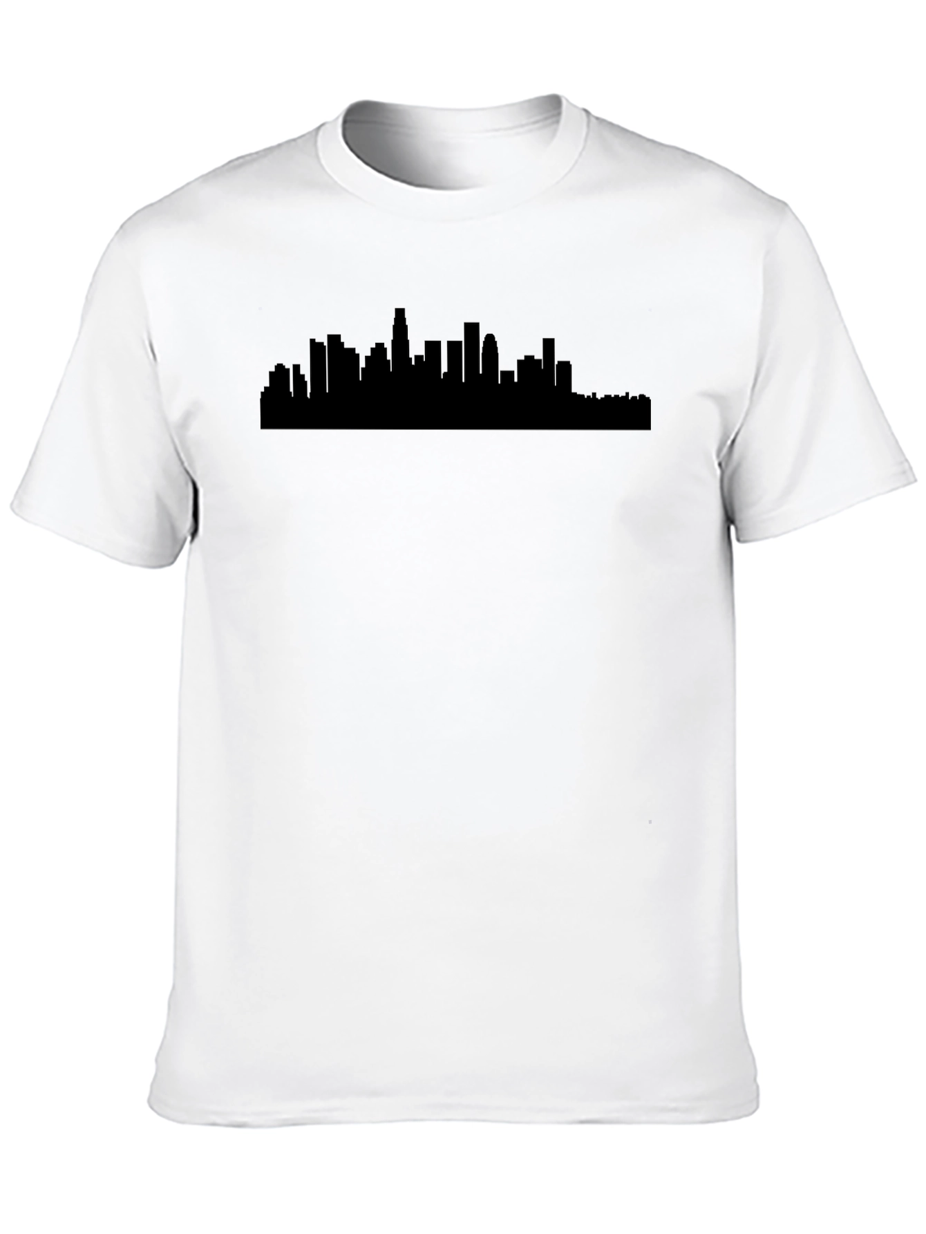 LA Skyline Graphic Tee - Modern Black T-Shirt