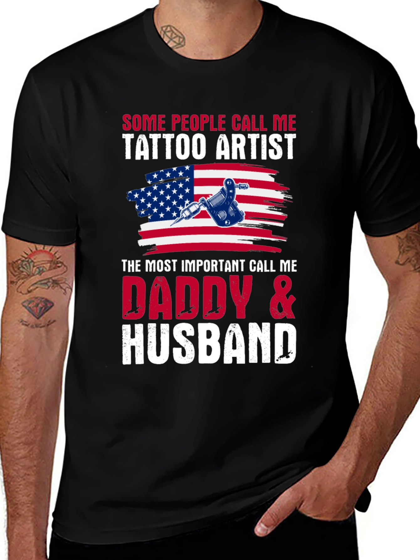 Tattoo Artist Daddy & Husband T-Shirt