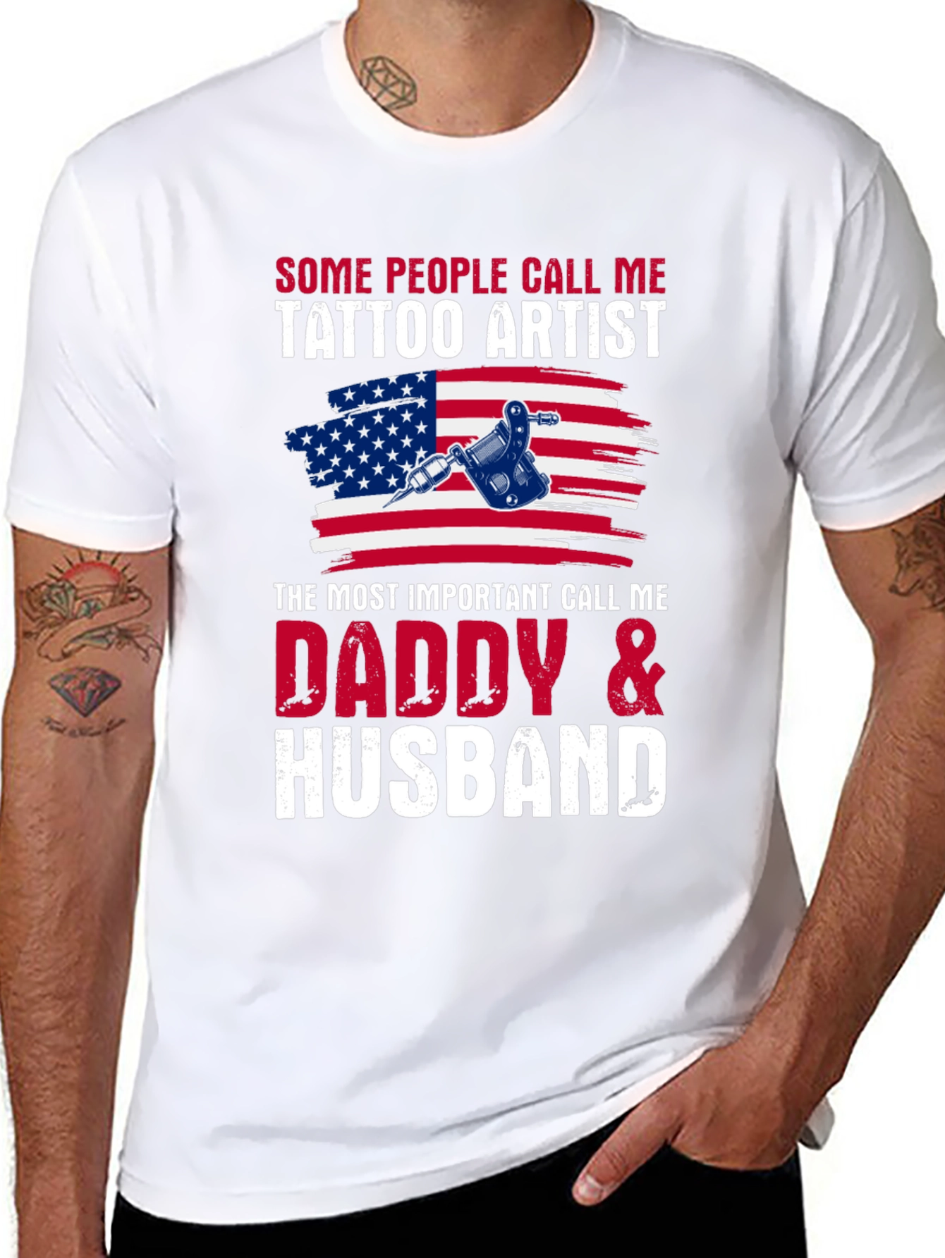 Tattoo Artist Daddy & Husband T-Shirt