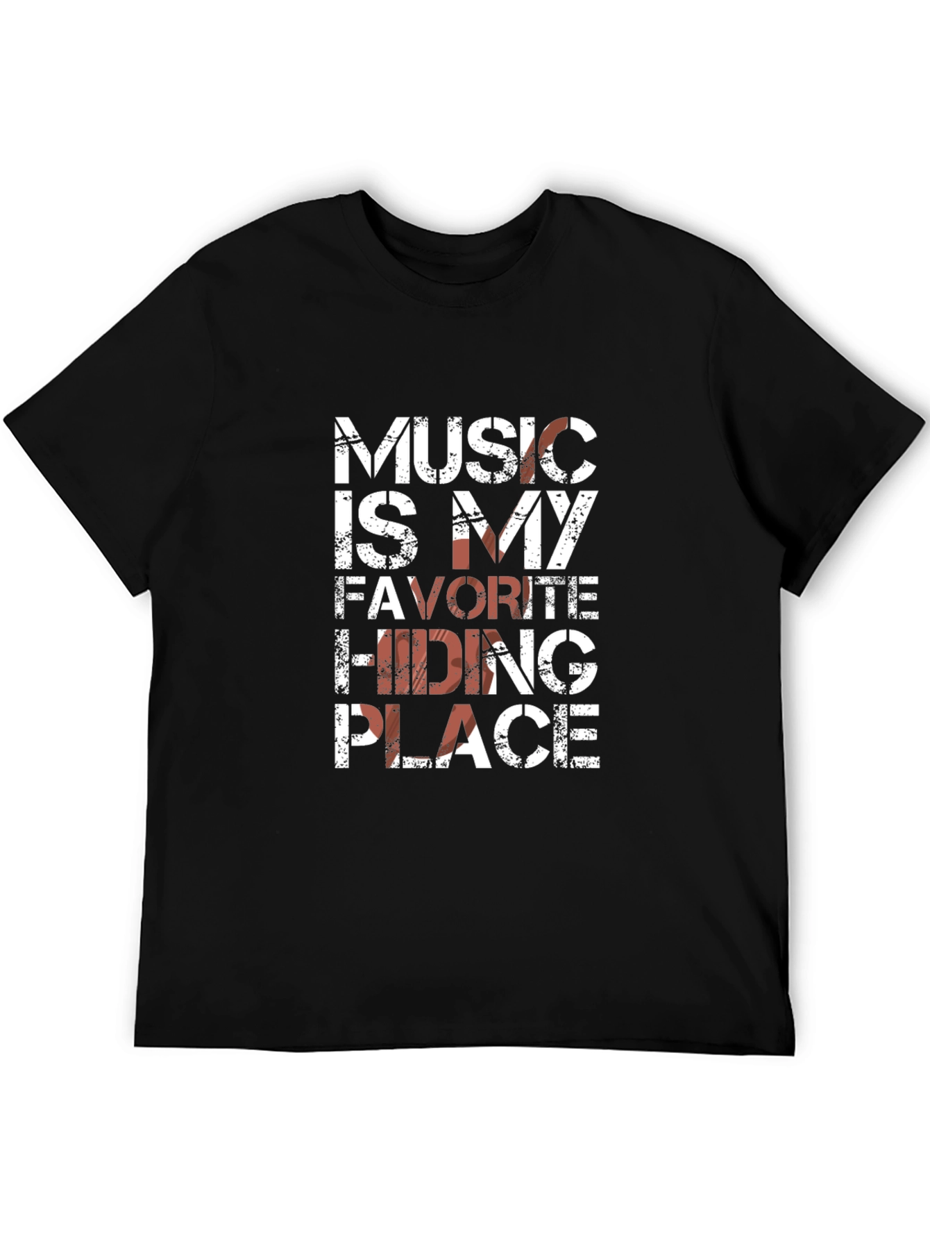 Music Is My Favorite Hiding Place Graphic Tee
