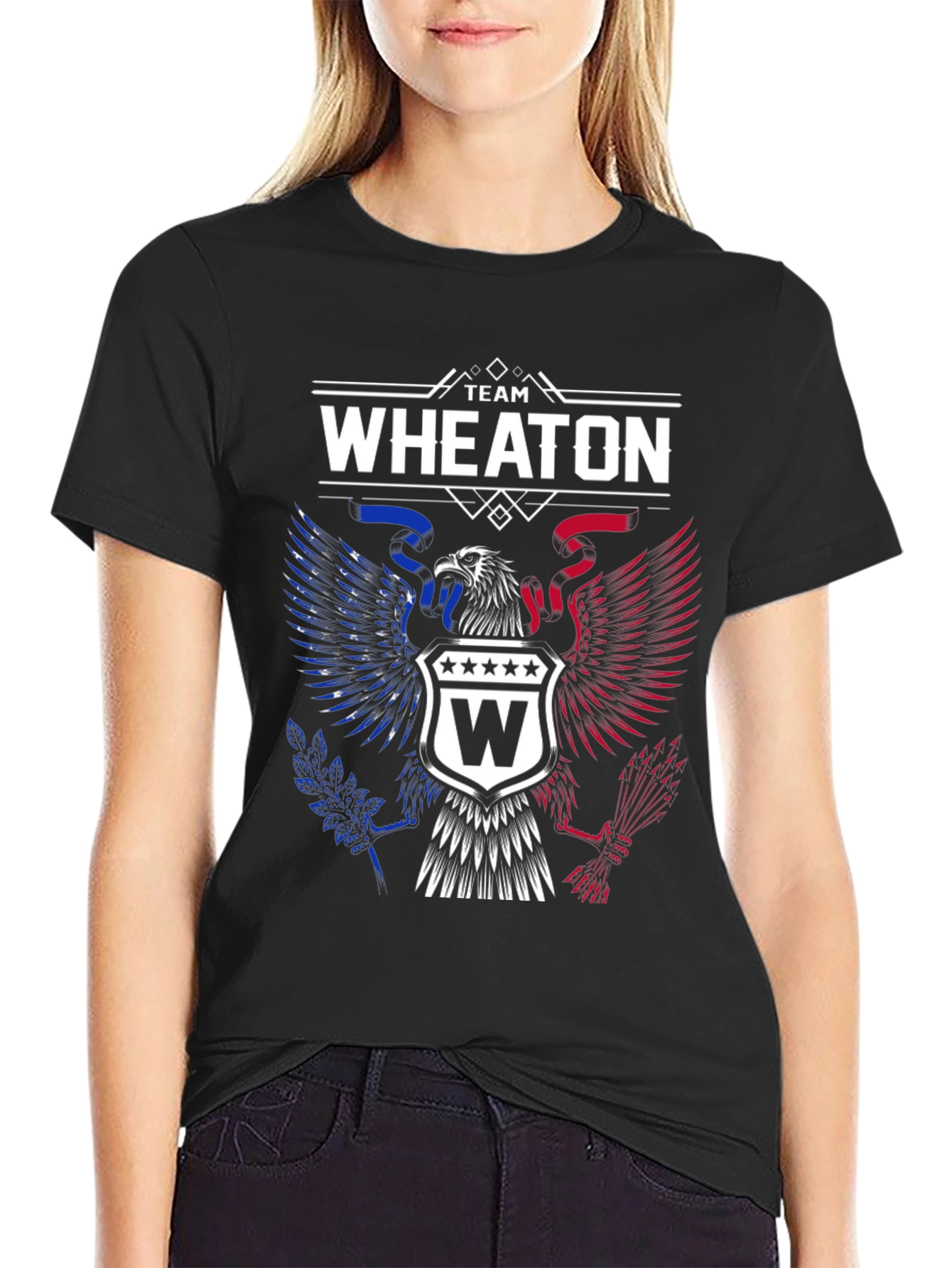 Team Wheaton Eagle Crest T-Shirt