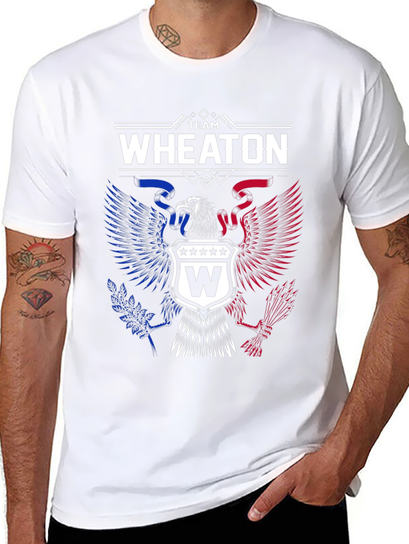 Team Wheaton Eagle Crest T-Shirt