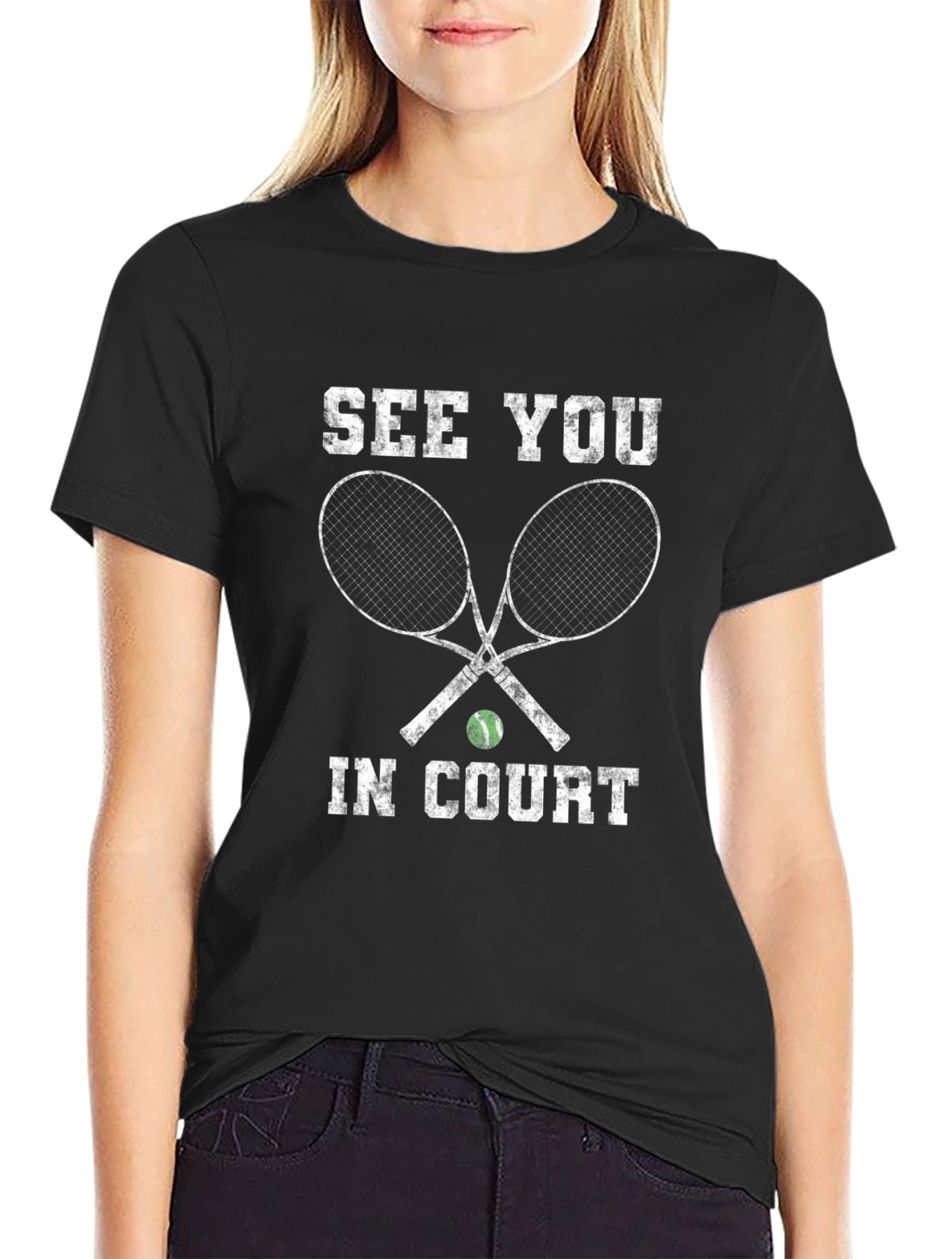 Tennis Court T-Shirt - See You In Court!