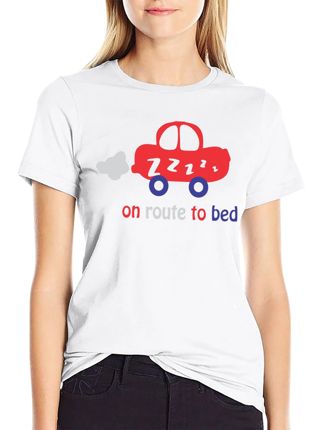 On Route to Bed T-Shirt - Cute Car Design