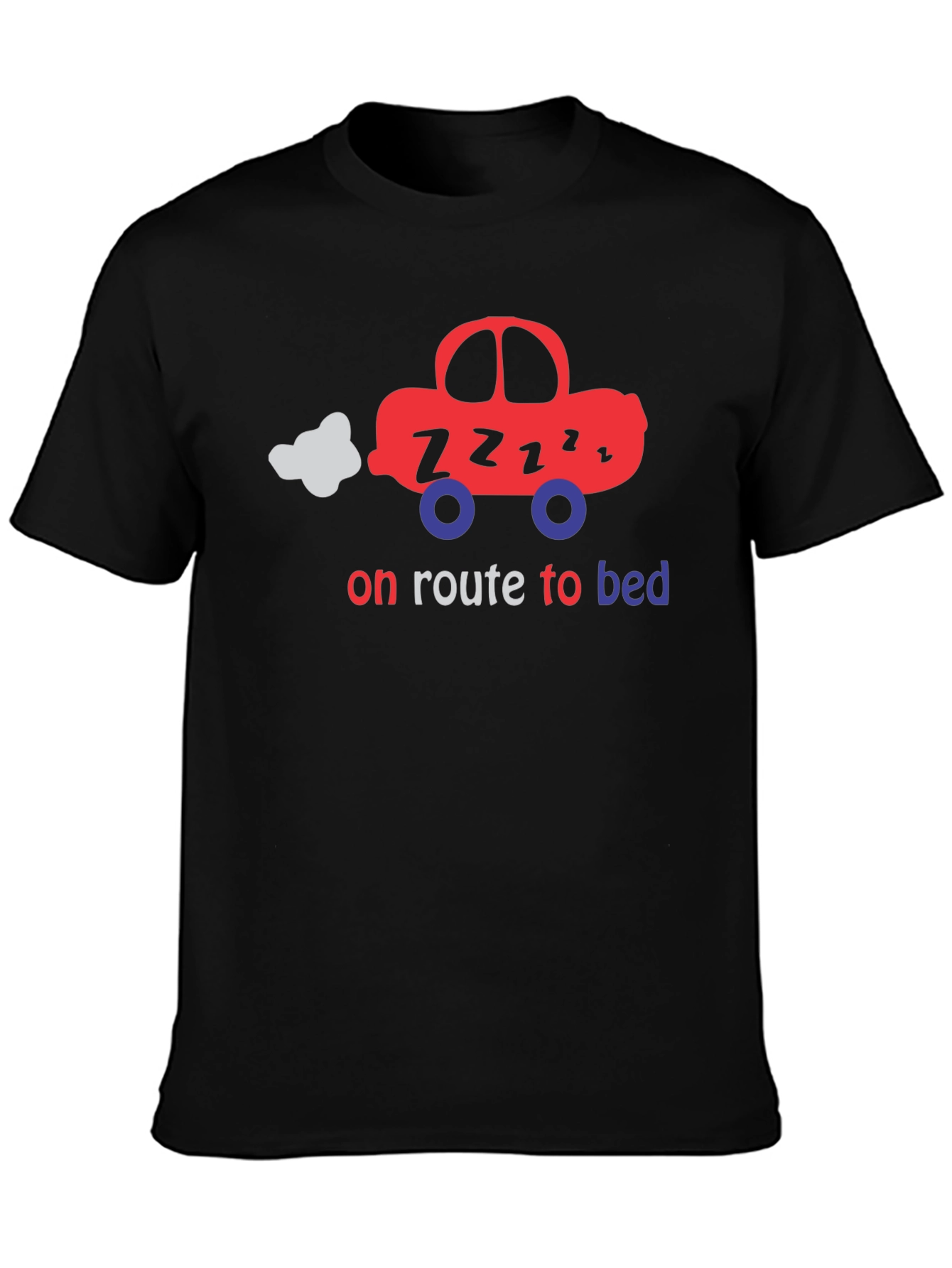 On Route to Bed T-Shirt - Cute Car Design