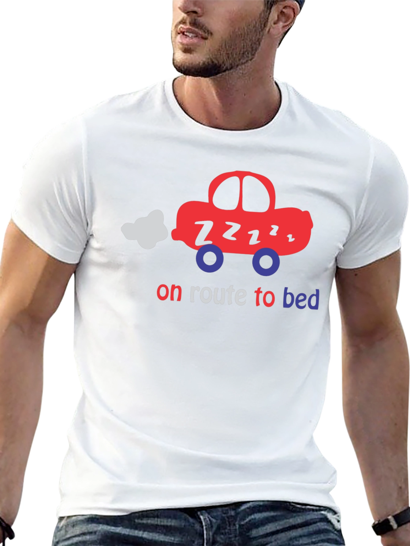 On Route to Bed T-Shirt - Cute Car Design