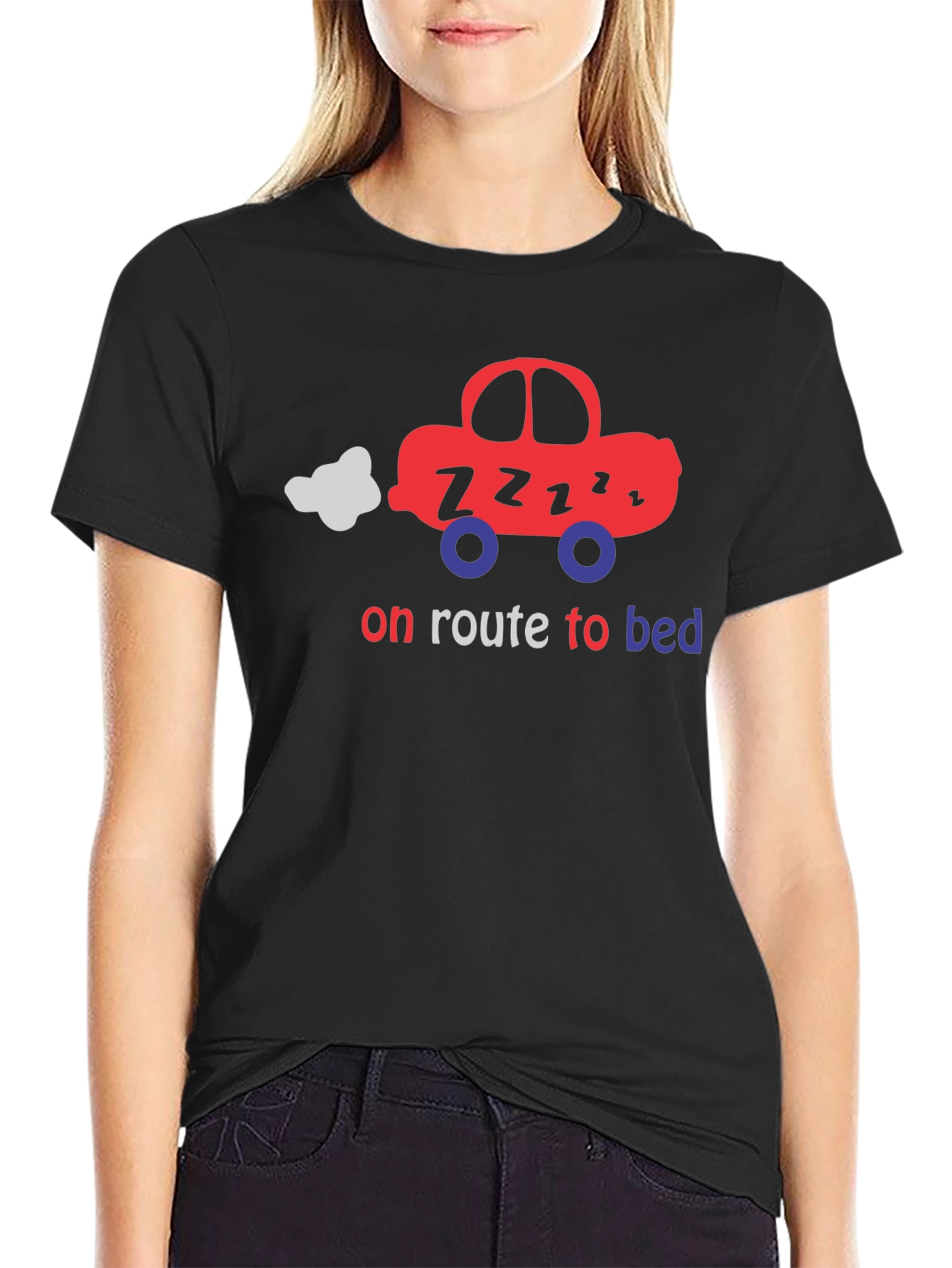On Route to Bed T-Shirt - Cute Car Design