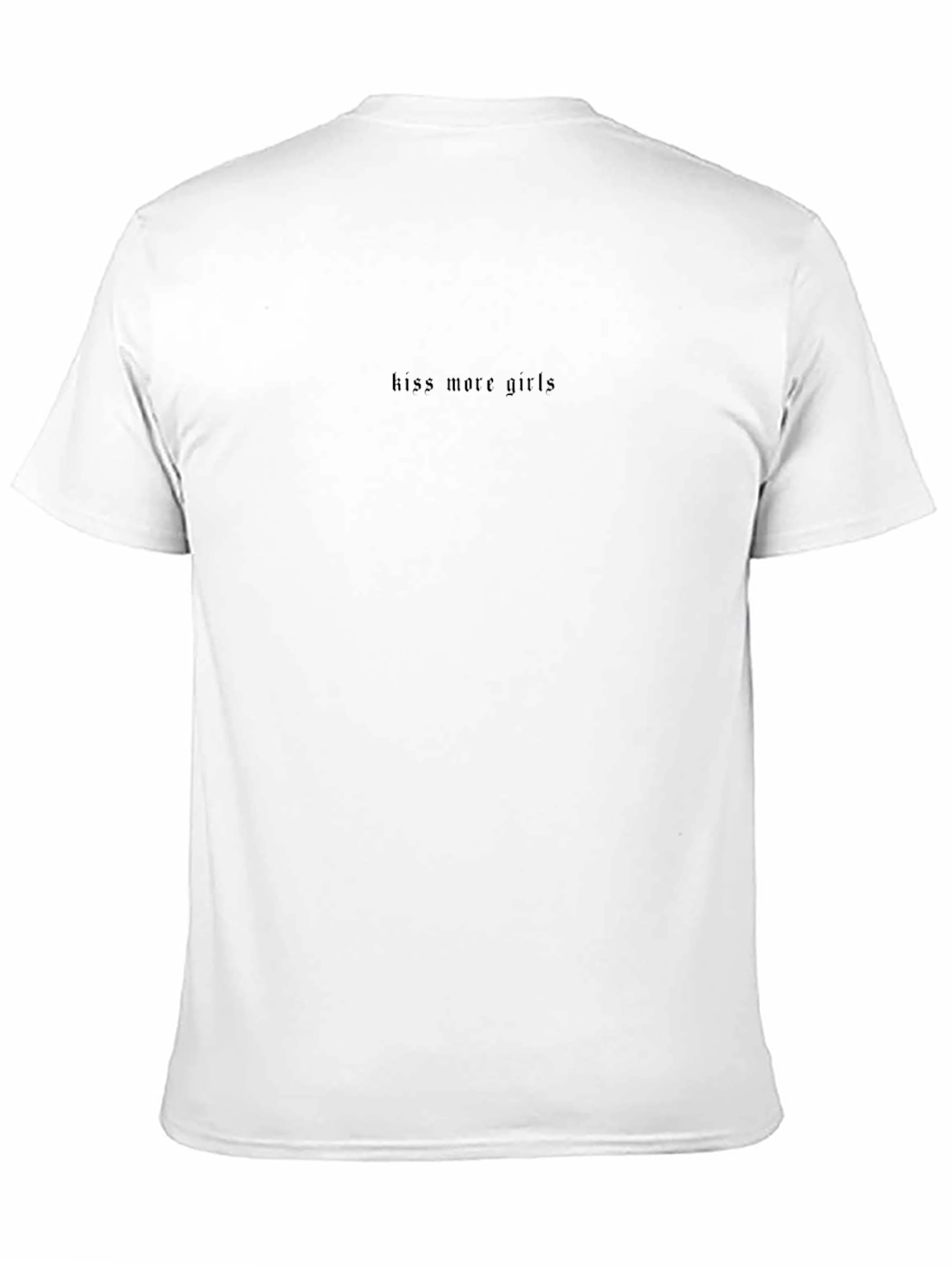 Kiss More Girls Graphic Black T-Shirt