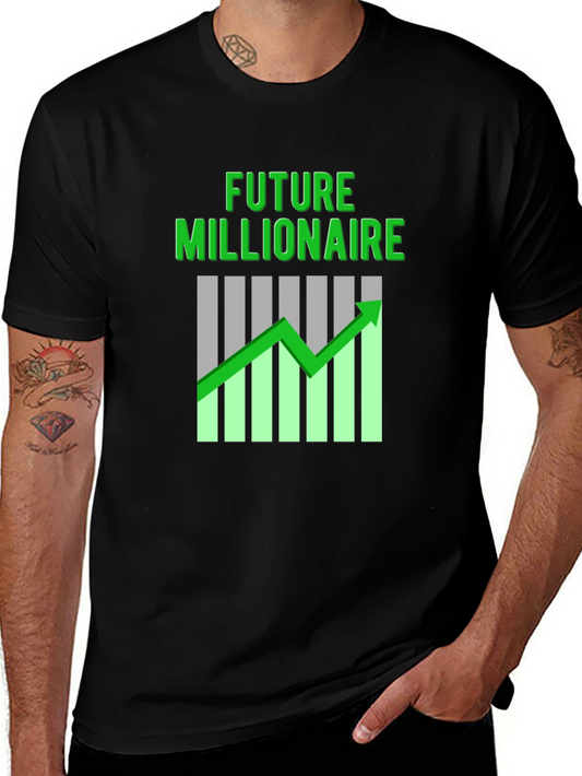 Future Millionaire T-Shirt - Black Graphic Tee