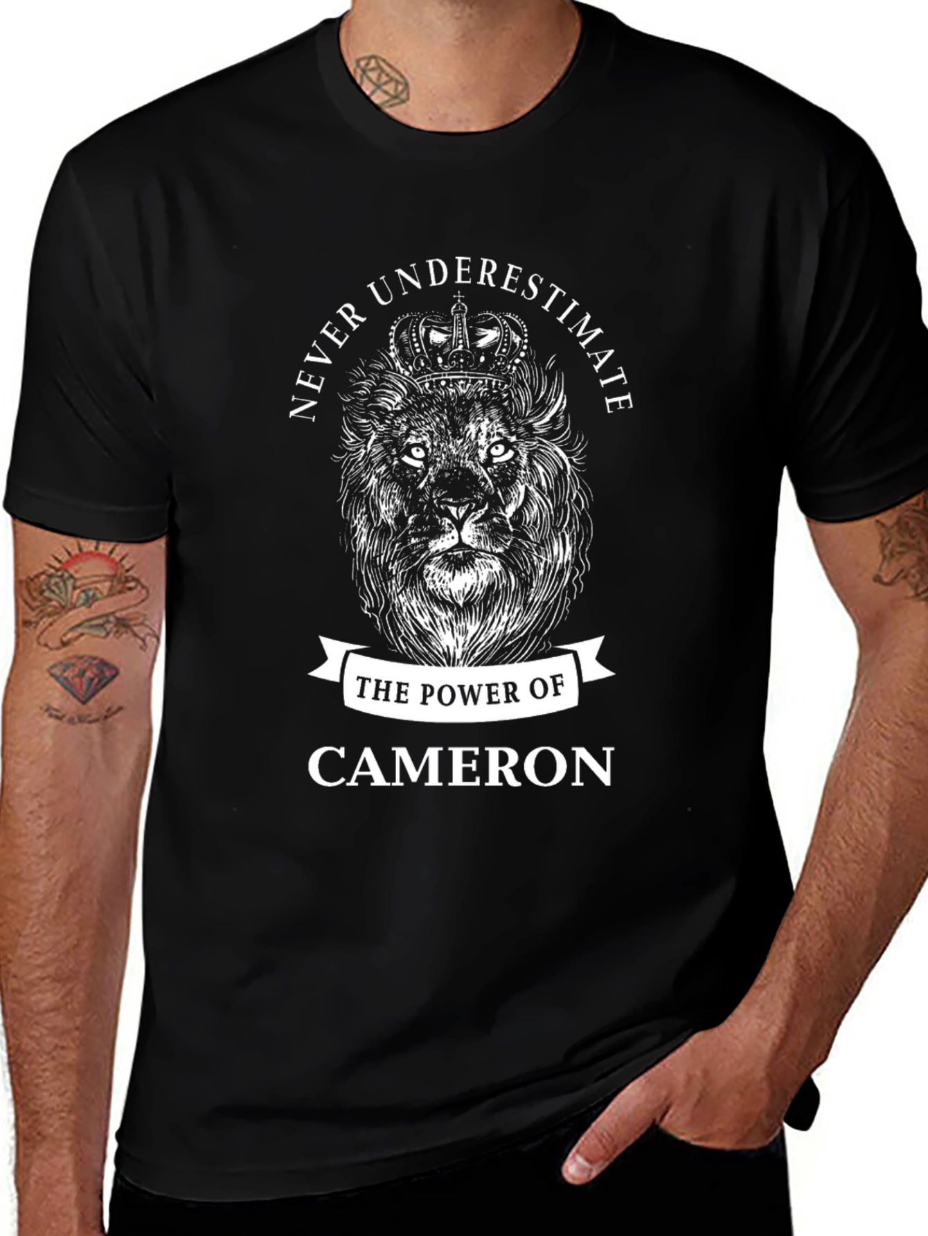 Never Underestimate Cameron Power Lion T-Shirt