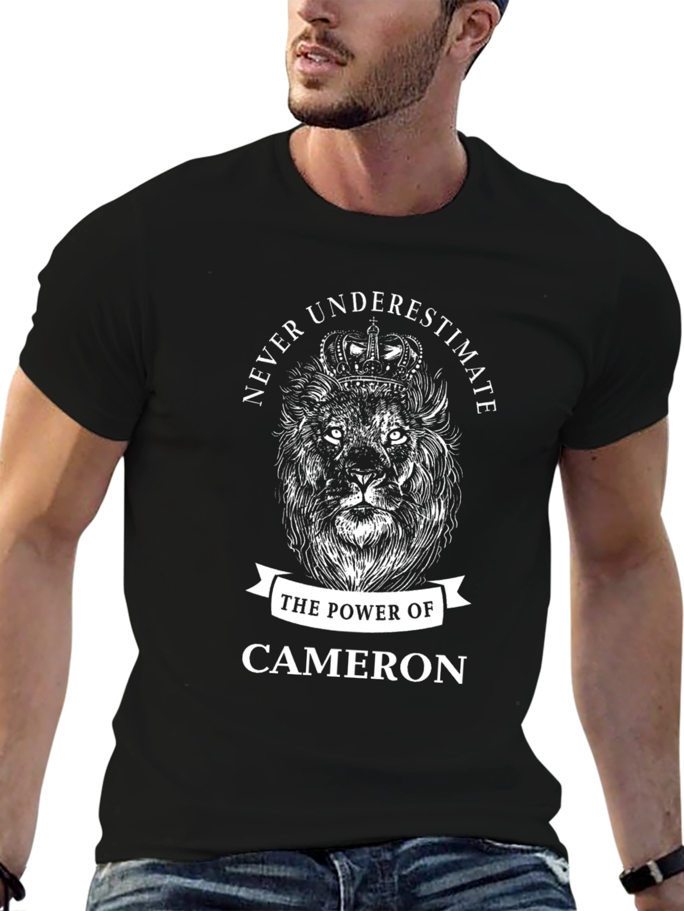 Never Underestimate Cameron Power Lion T-Shirt