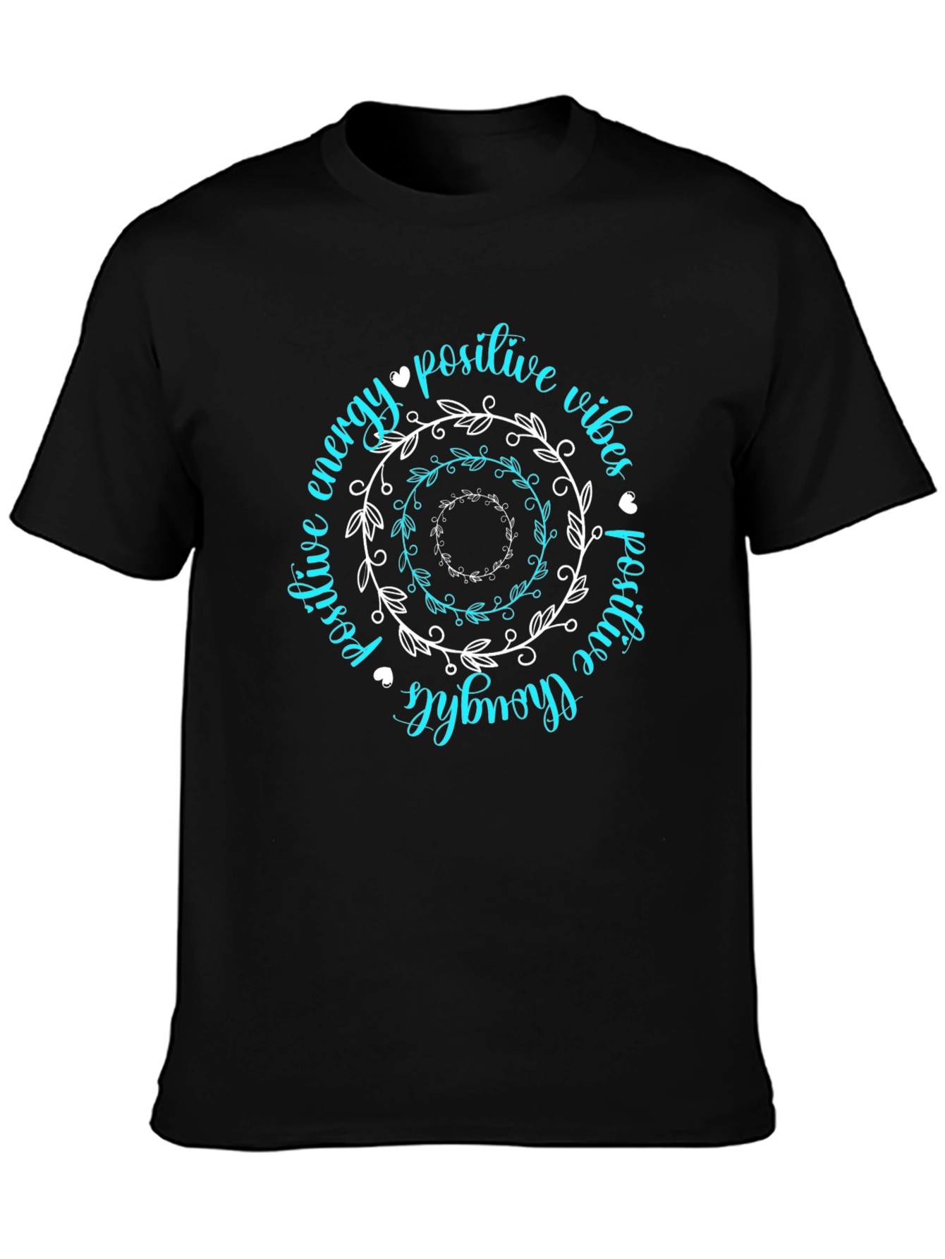 Positive Vibes Graphic Tee - Trendy Black T-Shirt