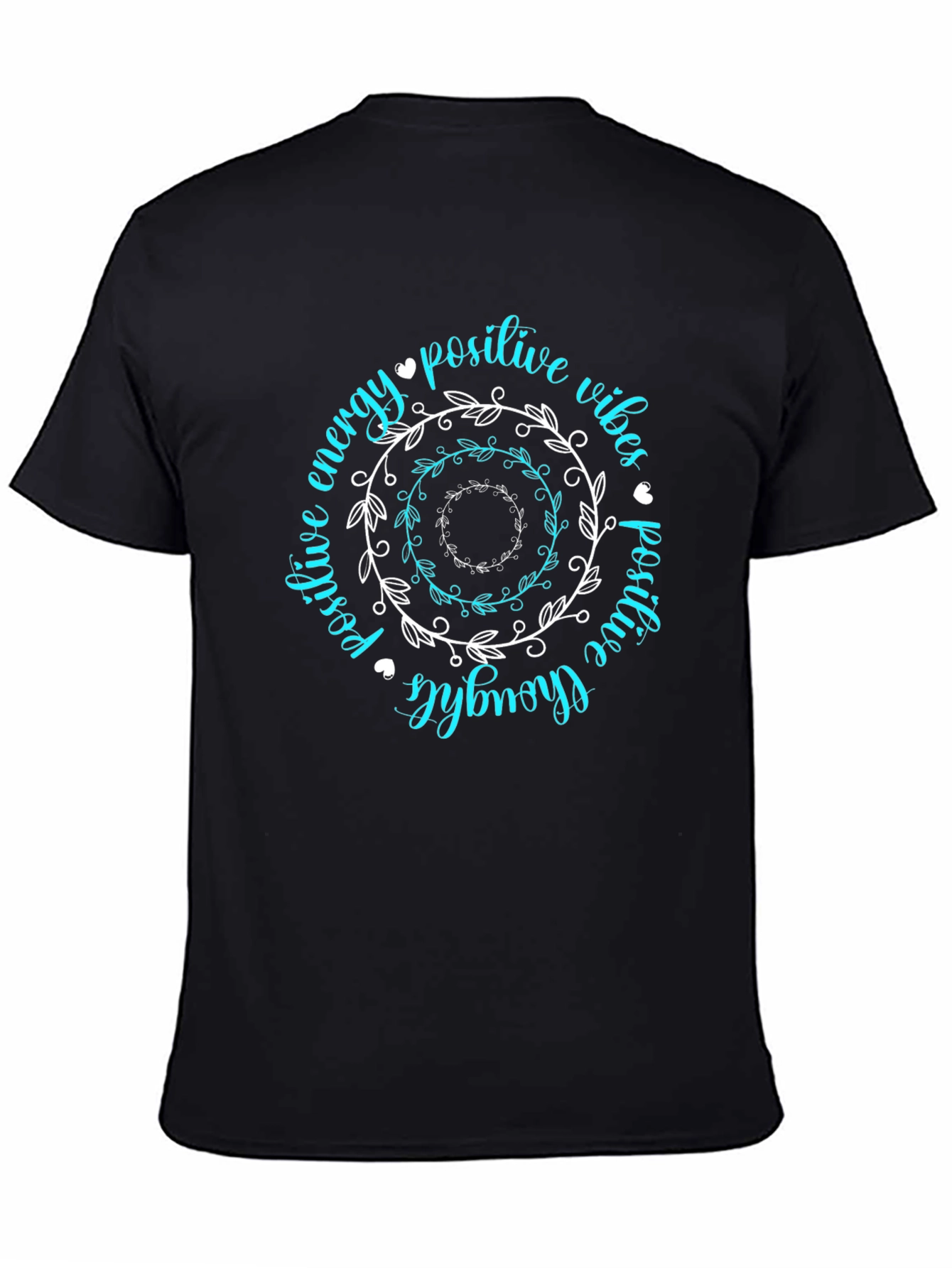 Positive Vibes Graphic Tee - Trendy Black T-Shirt