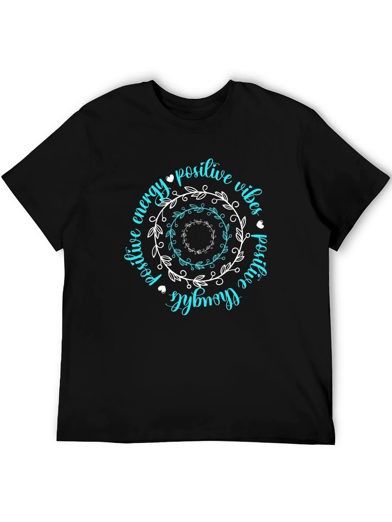 Positive Vibes Graphic Tee - Trendy Black T-Shirt