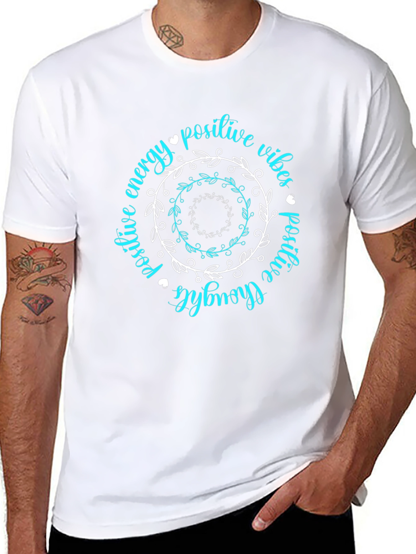 Positive Vibes Graphic Tee - Trendy Black T-Shirt