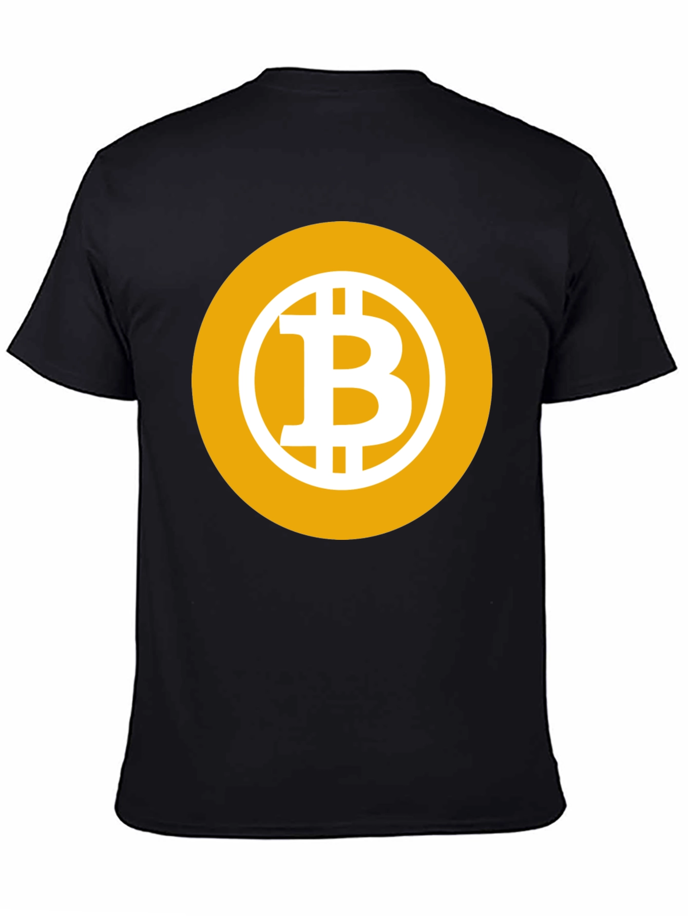 Bitcoin Logo Black T-Shirt - Crypto Currency Fashion