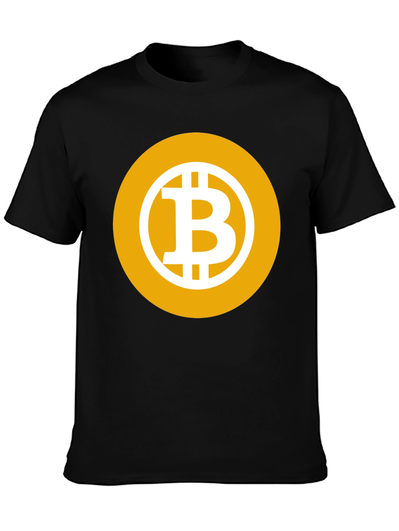Bitcoin Logo Black T-Shirt - Crypto Currency Fashion