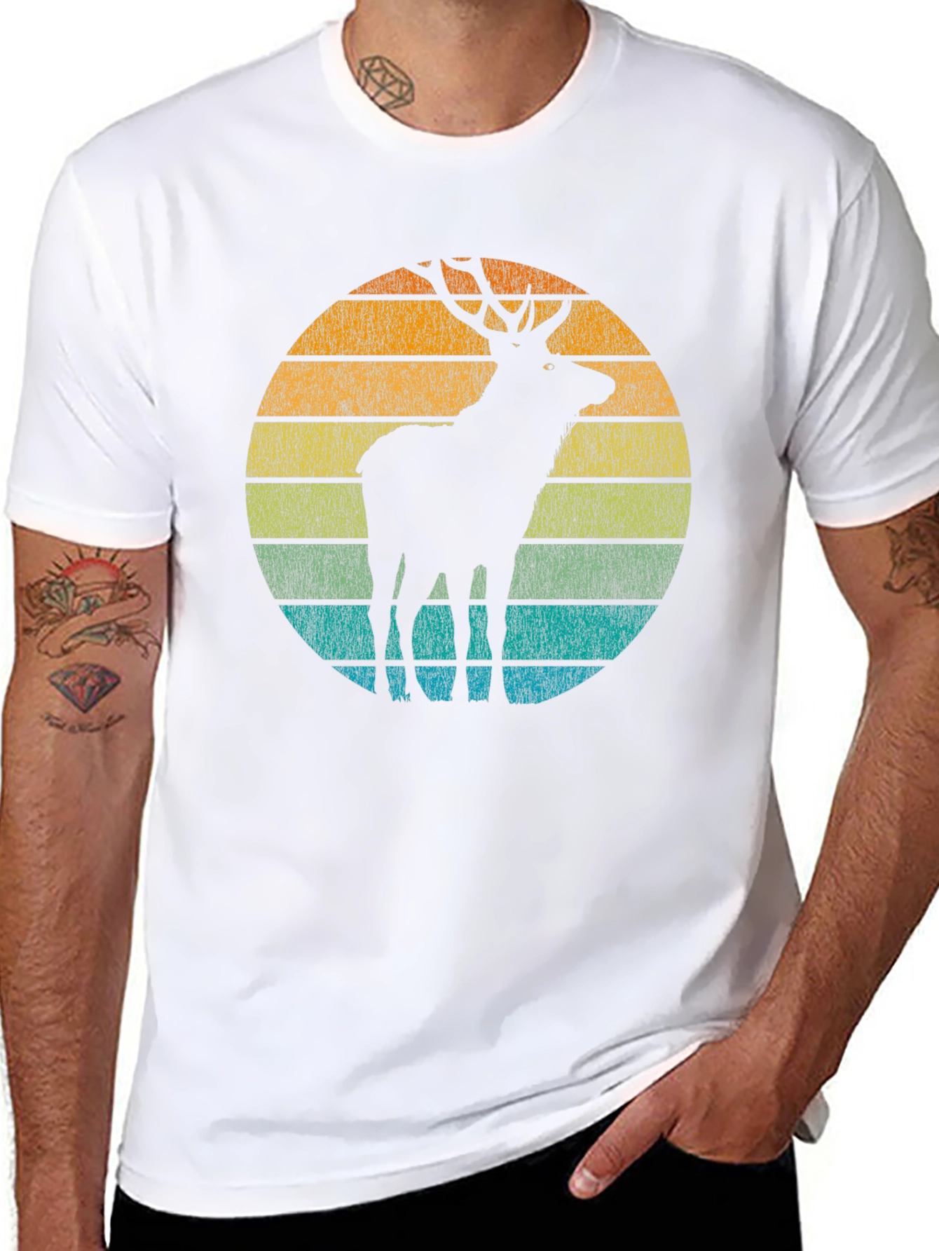 Retro Deer Silhouette Tee