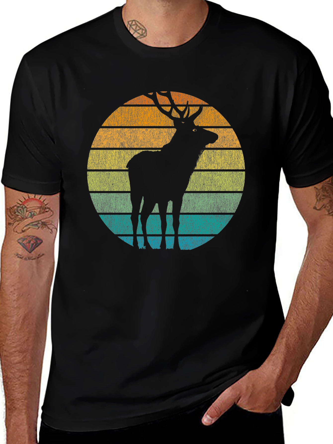 Retro Deer Silhouette Tee